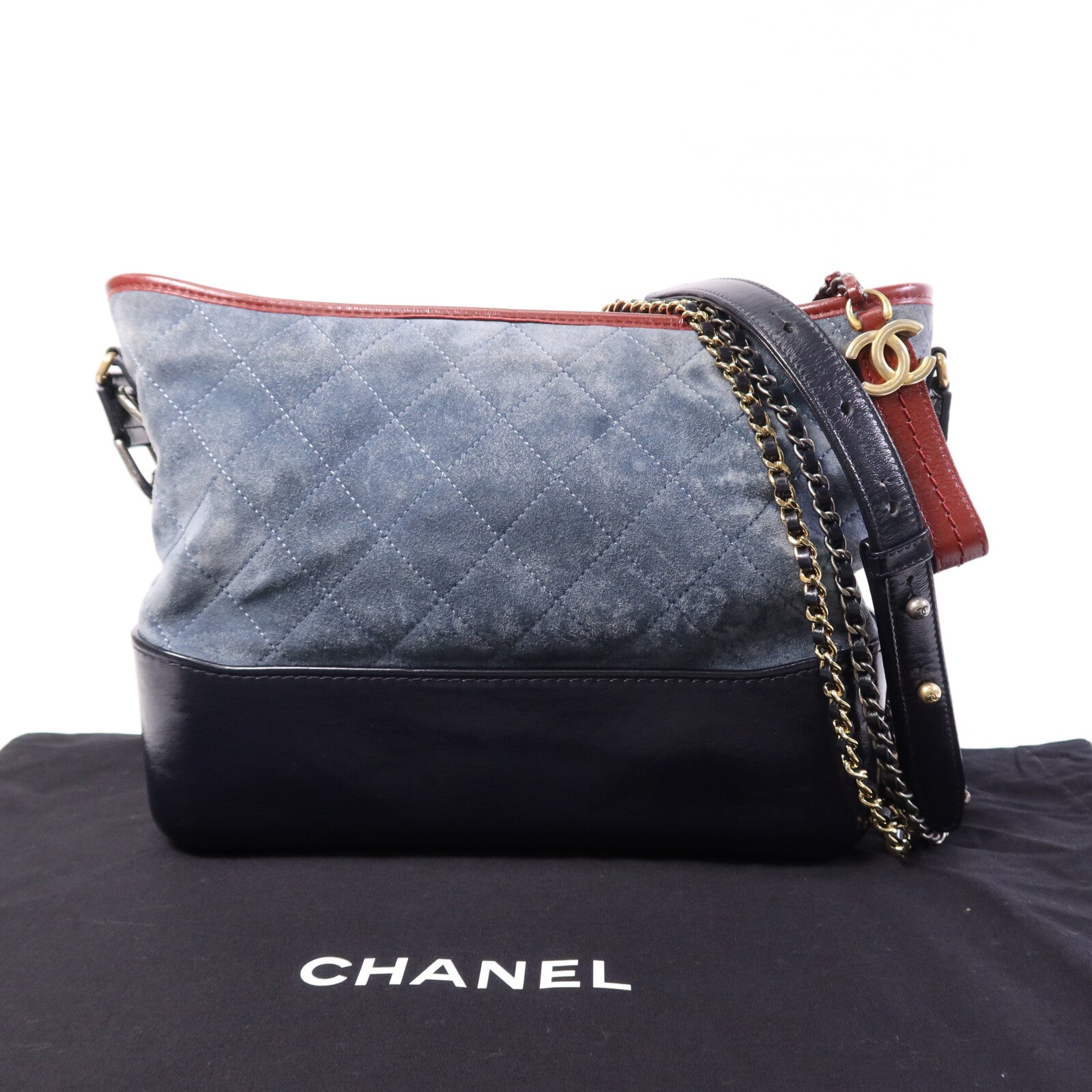 CHANEL 皮革/麂皮皮革Gabrielle Large肩背袋