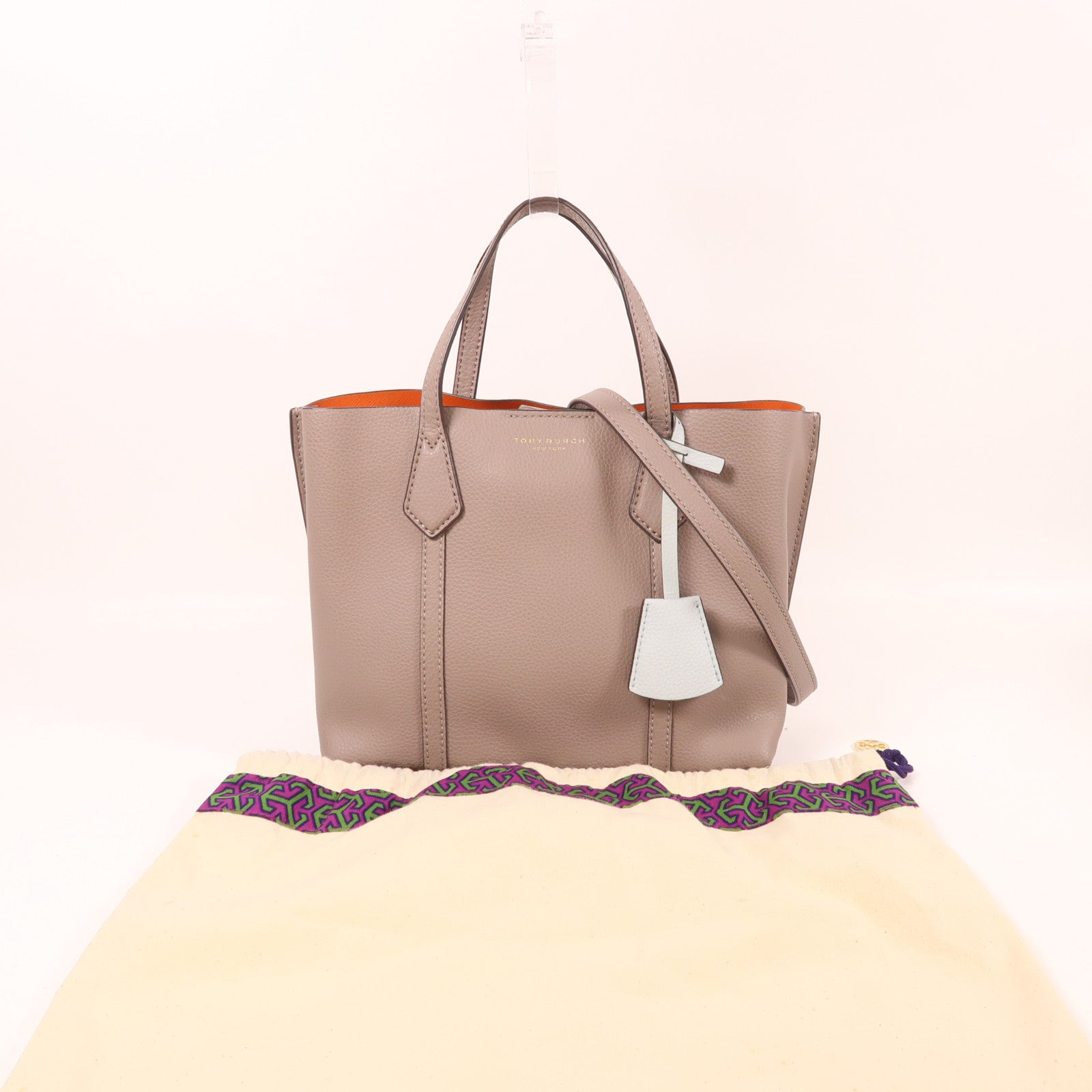 Tory Burch 牛皮皮革2 Way Shoulder金扣手挽肩背兩用袋