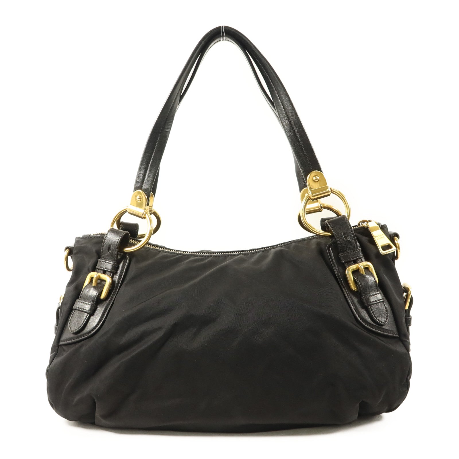 PRADA 尼龍2 Way Shoulder金扣手挽肩背兩用袋