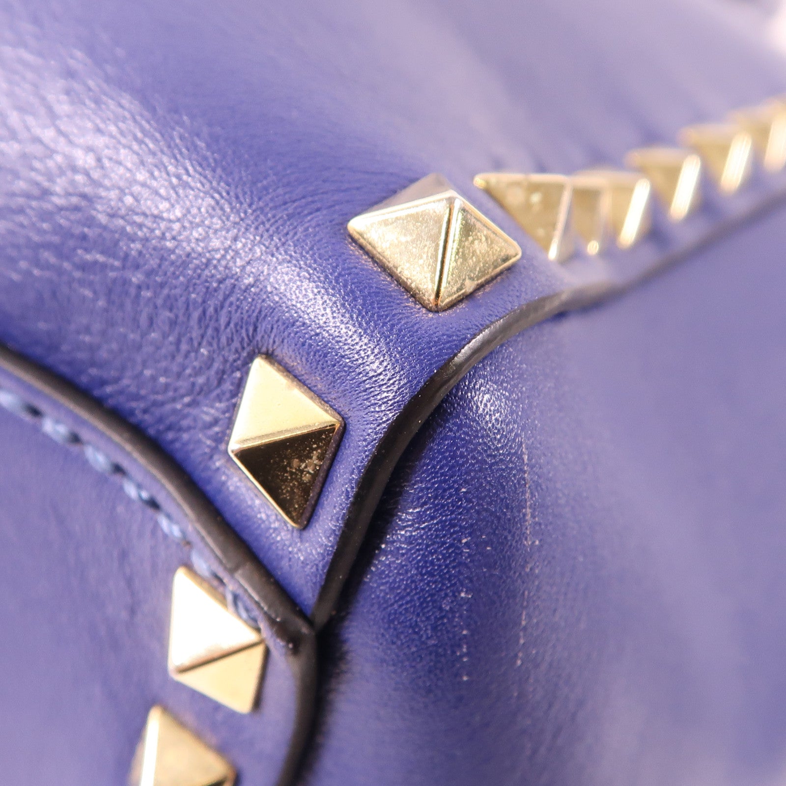 Valentino 牛皮皮革2 Way Shoulder金扣手挽肩背兩用袋