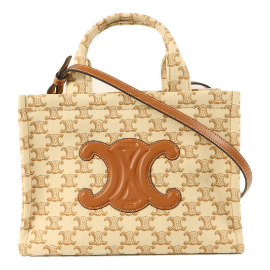 CELINE 帆布Small Cabas Thais手挽肩背兩用袋