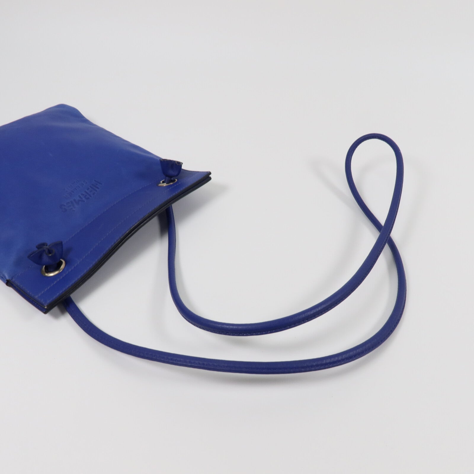 HERMES Swift皮革Aline Mini肩背袋Bleu Electrique
