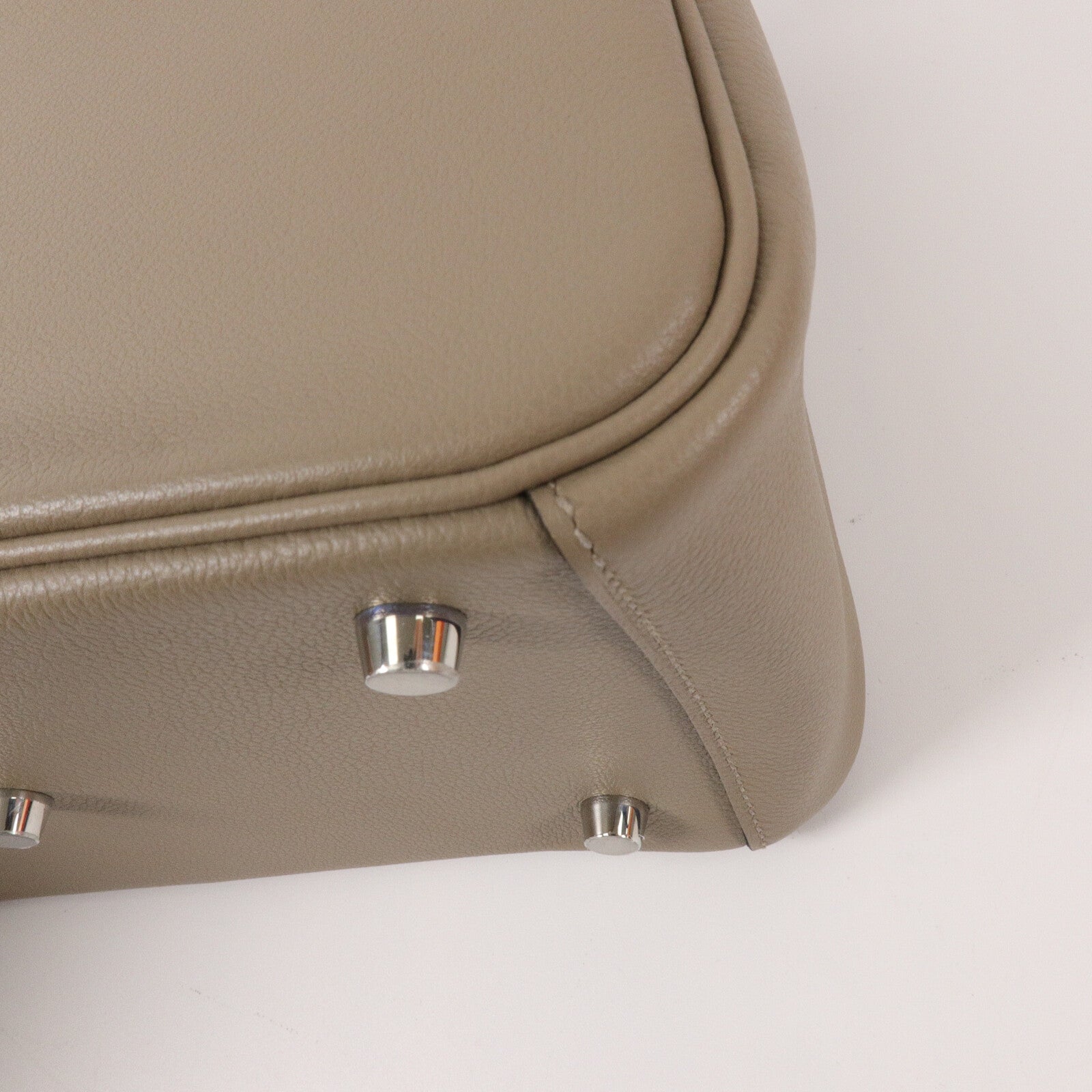 HERMES Evercolor皮革Lindy 26手挽肩背兩用袋Gris Asphalte