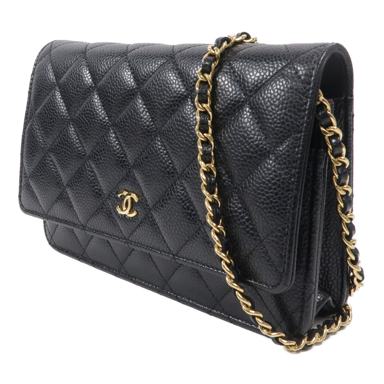 CHANEL 牛皮皮革WOC Wallet On Chain鏈帶肩背袋