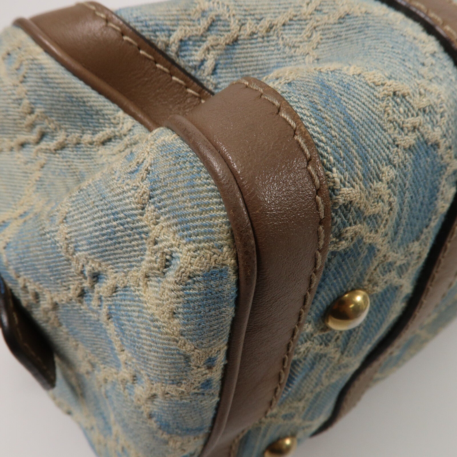 GUCCI 牛仔布Boston Bag手挽袋