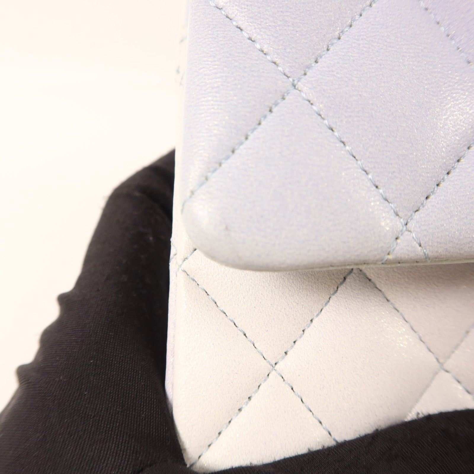 CHANEL 牛皮皮革Classic 25銀扣鏈帶肩背袋