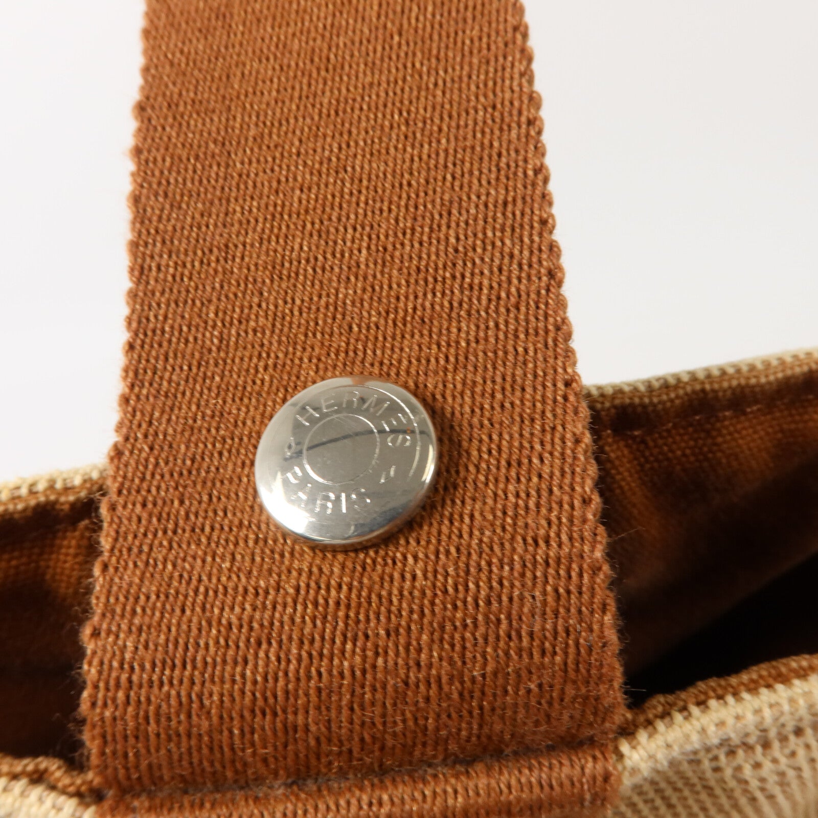 HERMES 帆布Saxo MM Bucket手挽袋