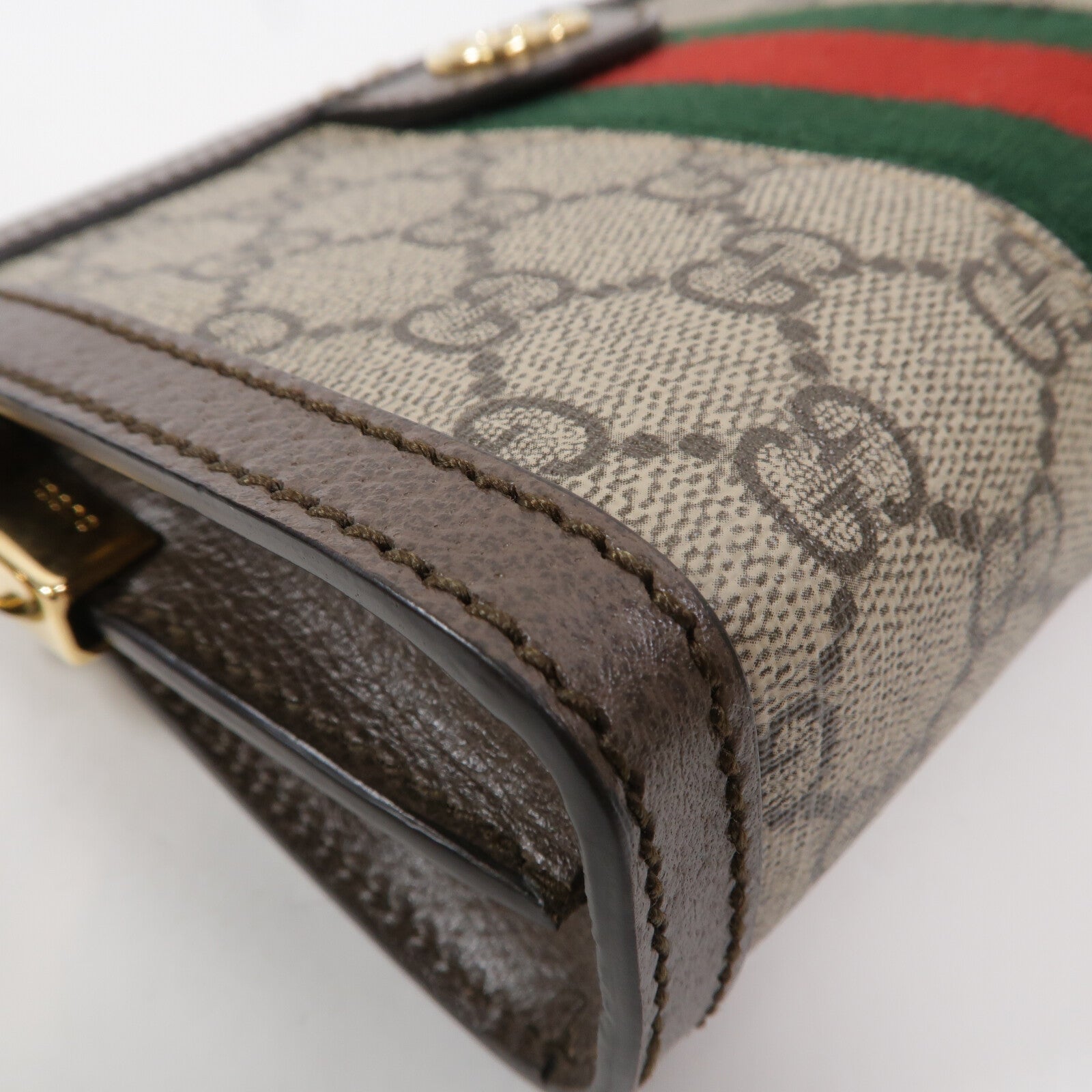 GUCCI 塗層帆布Ophidia Chain Shoulder Bag鏈帶肩背袋