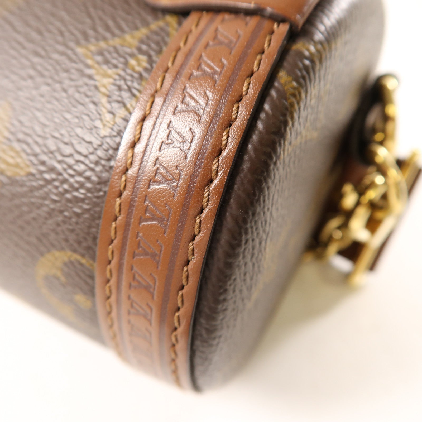 LOUIS VUITTON Monogram Papillon Trunk金扣手挽肩背兩用袋棕色