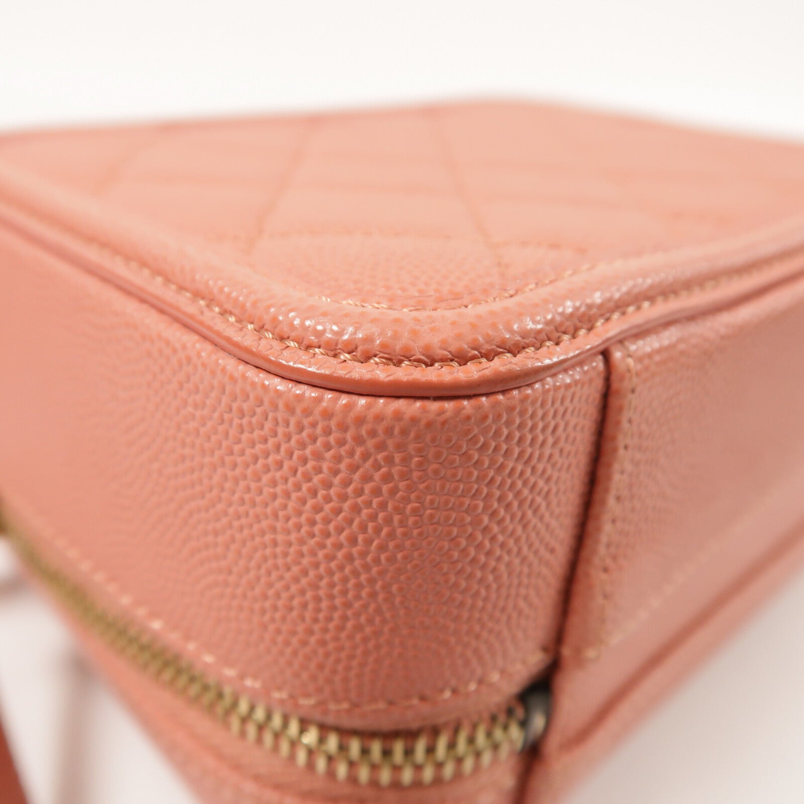 CHANEL 牛皮皮革Vanity Case金扣手挽肩背兩用袋