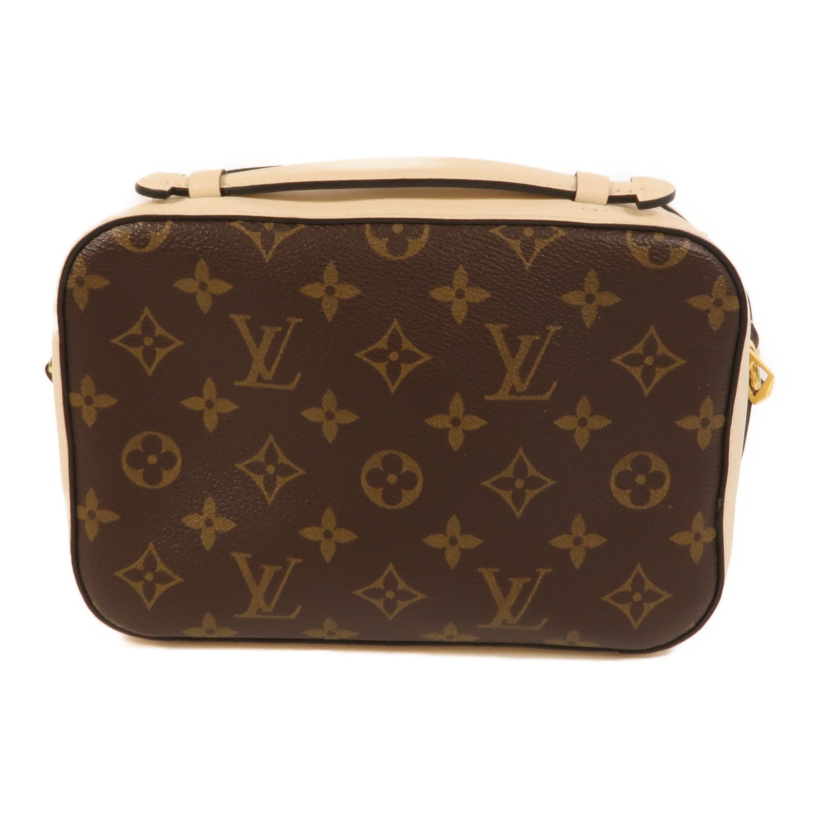 LOUIS VUITTON Monogram Saintonge金扣手挽肩背兩用袋