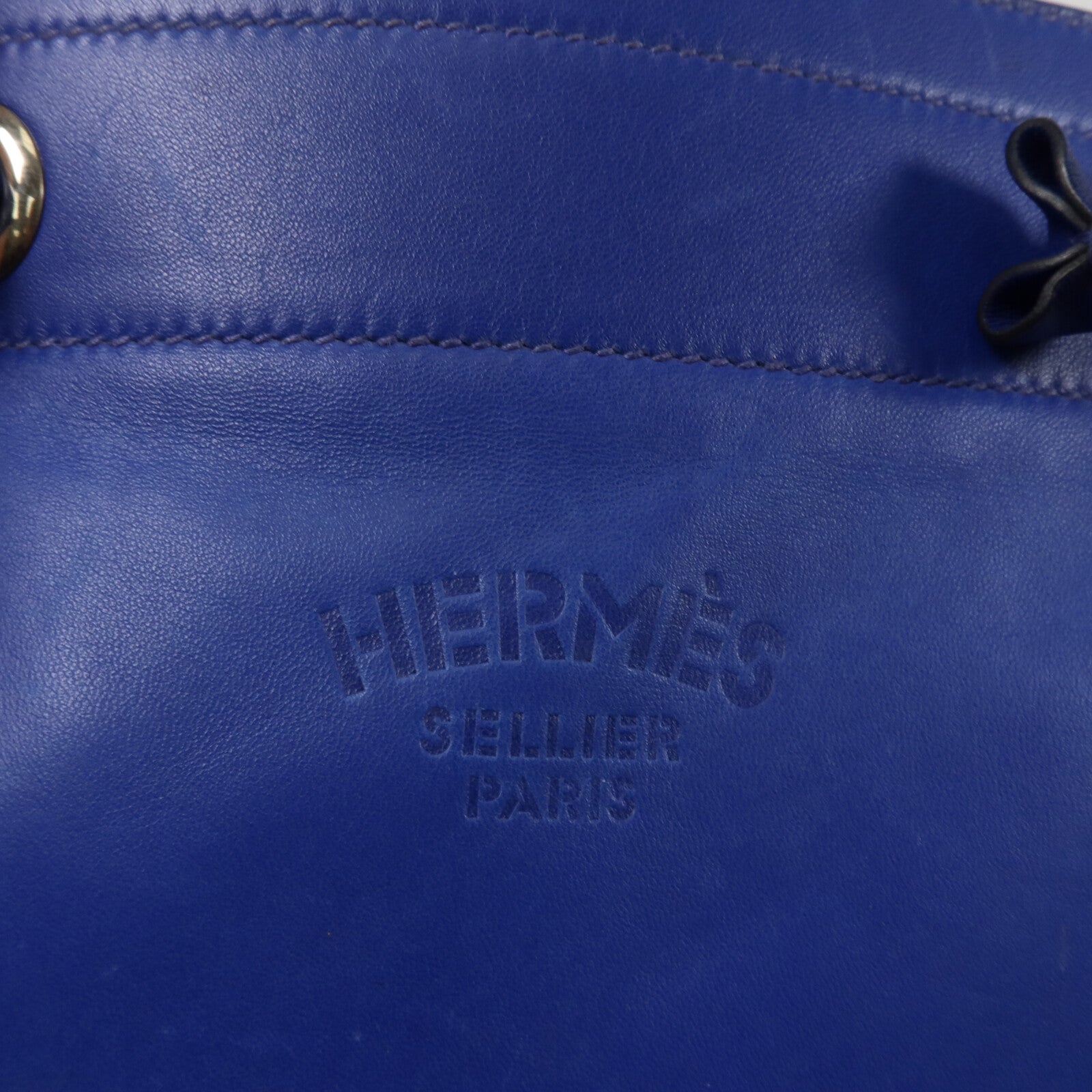 HERMES Swift皮革Aline Mini肩背袋Bleu Electrique