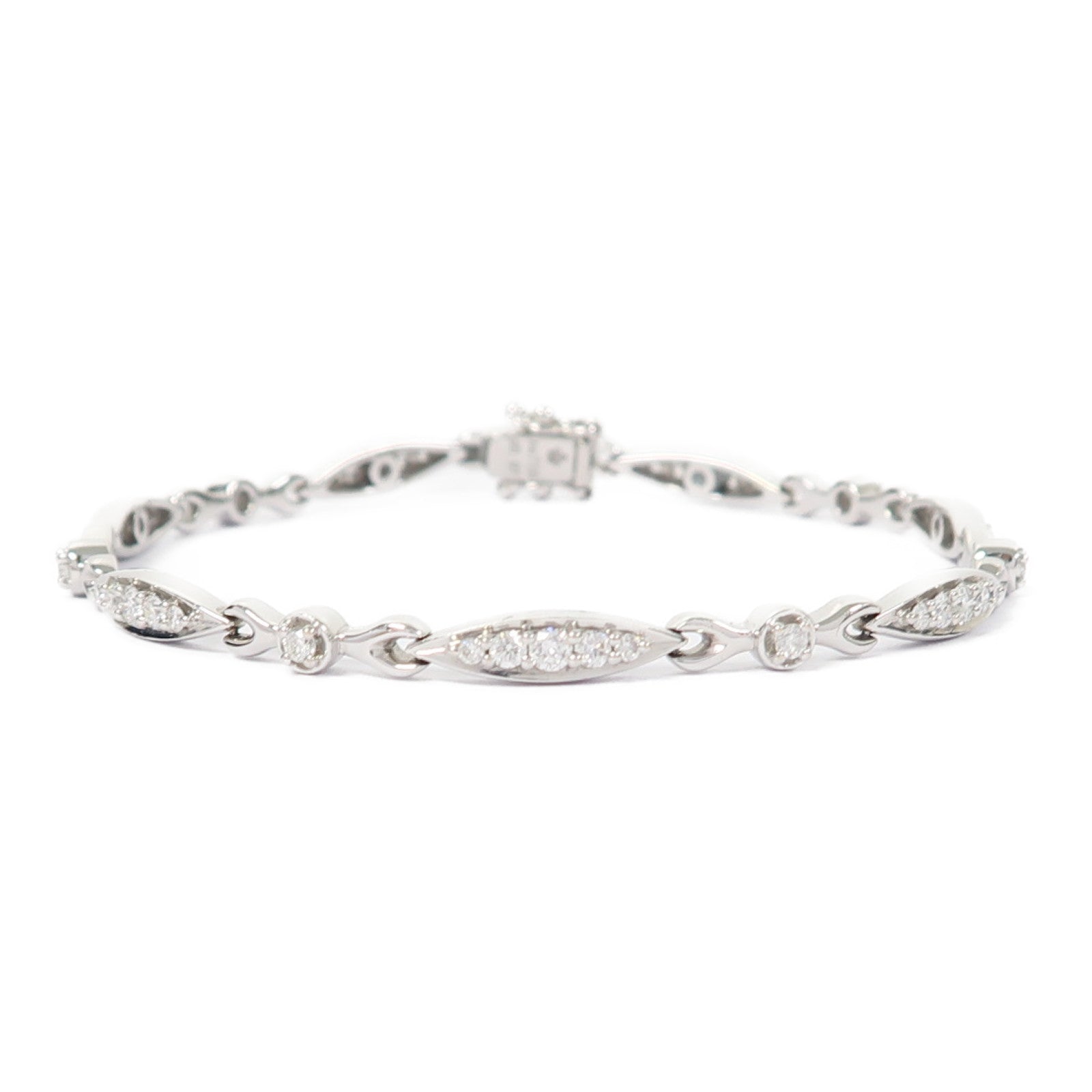 JEWELRY 【激減優惠】18K白金Diamond 10.2g 0.97ct鑽石手鏈
