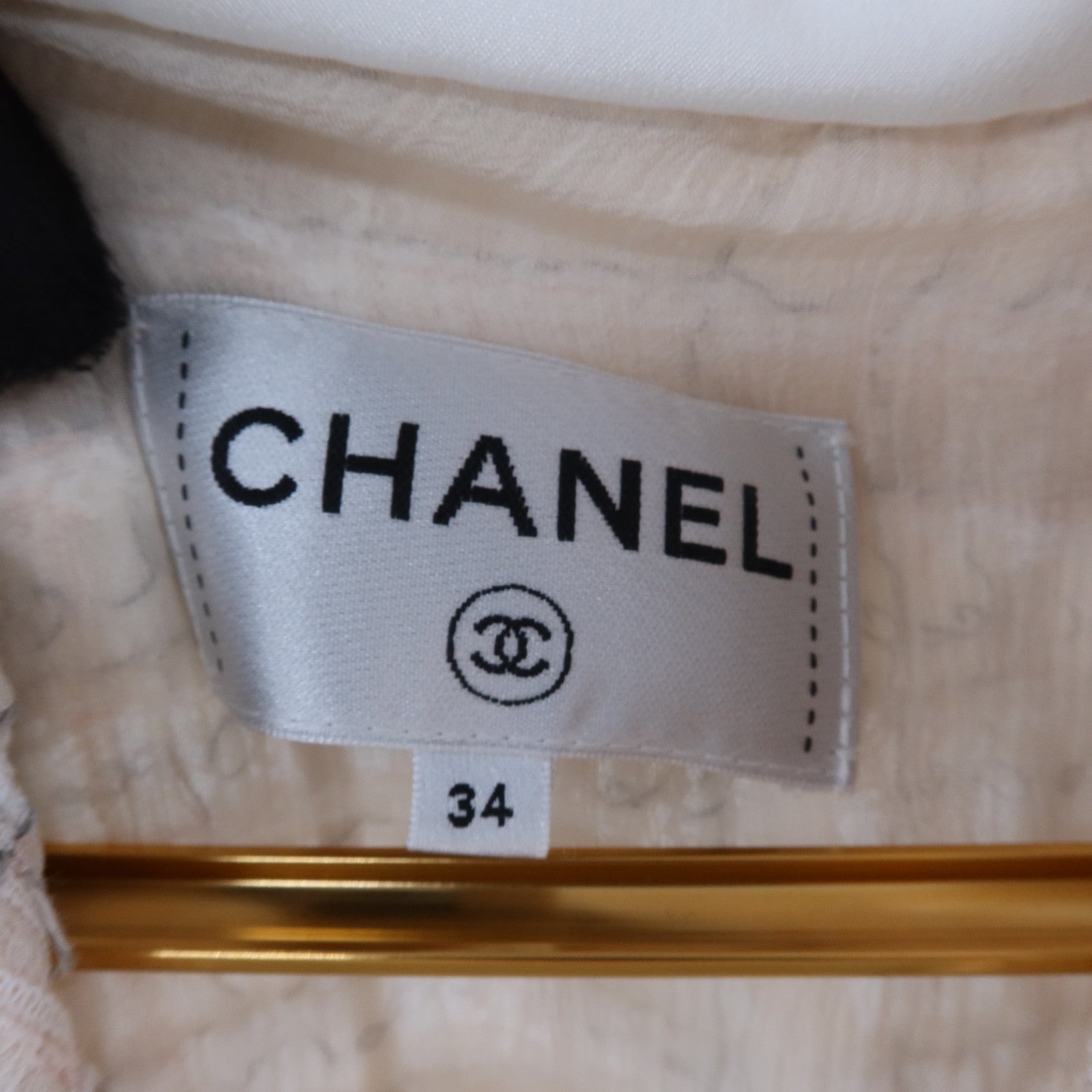 CHANEL Silk/Cotton Tweed Vest上衣