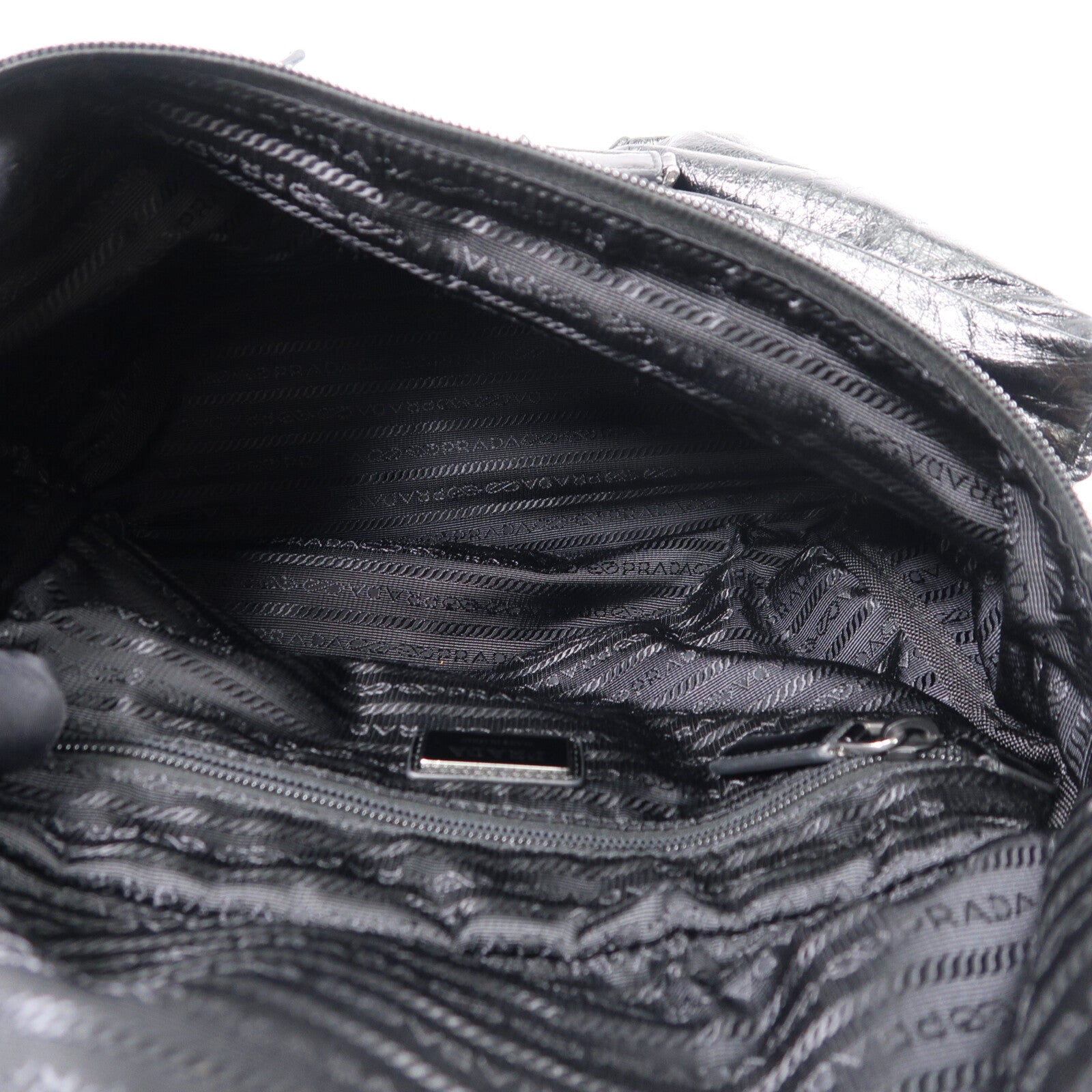 PRADA 牛皮皮革Triangle Crossbody Messenger Bag肩背袋
