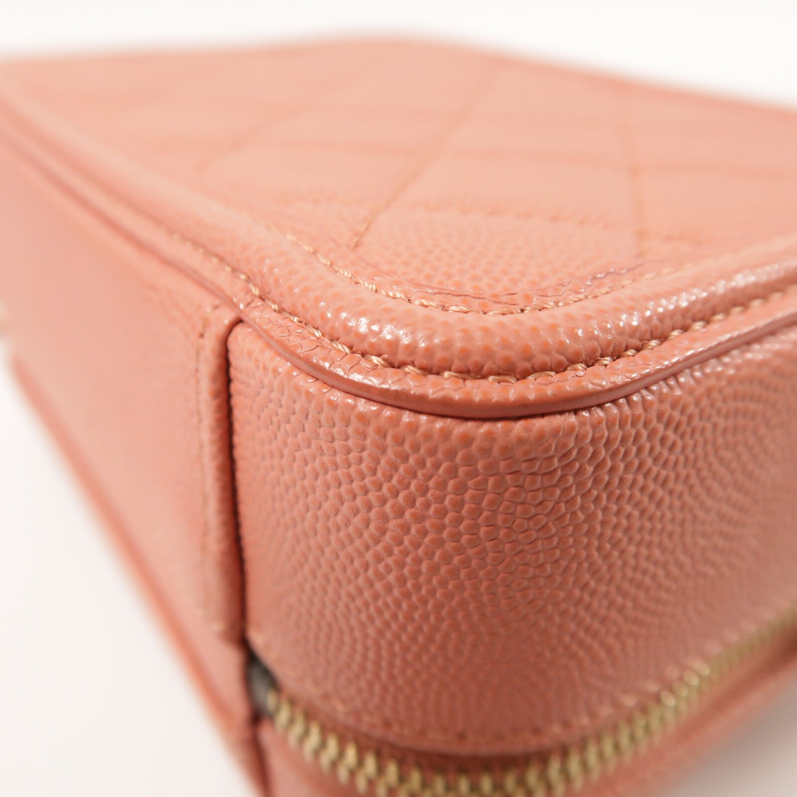 CHANEL 牛皮皮革Vanity Case金扣手挽肩背兩用袋