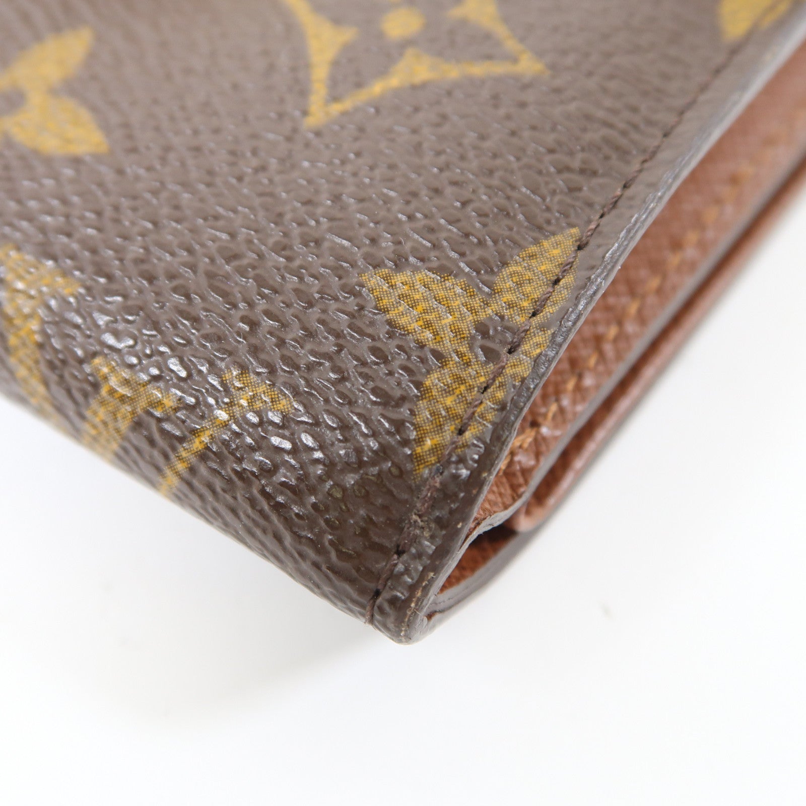 LOUIS VUITTON Monogram Joey Wallet金扣錢包啡色