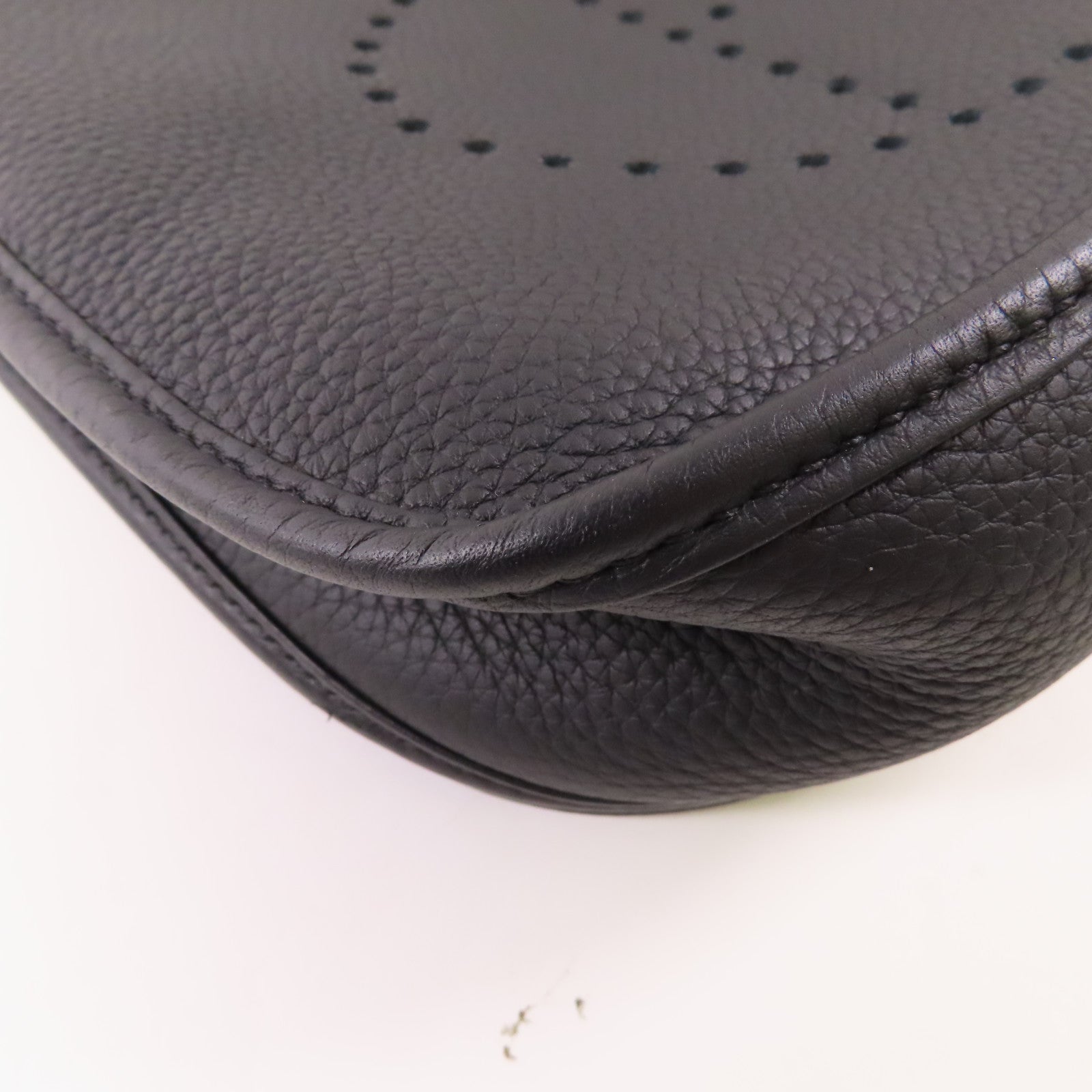 HERMES Clemence皮革Evelyne III 29銀扣肩背袋89 Noir