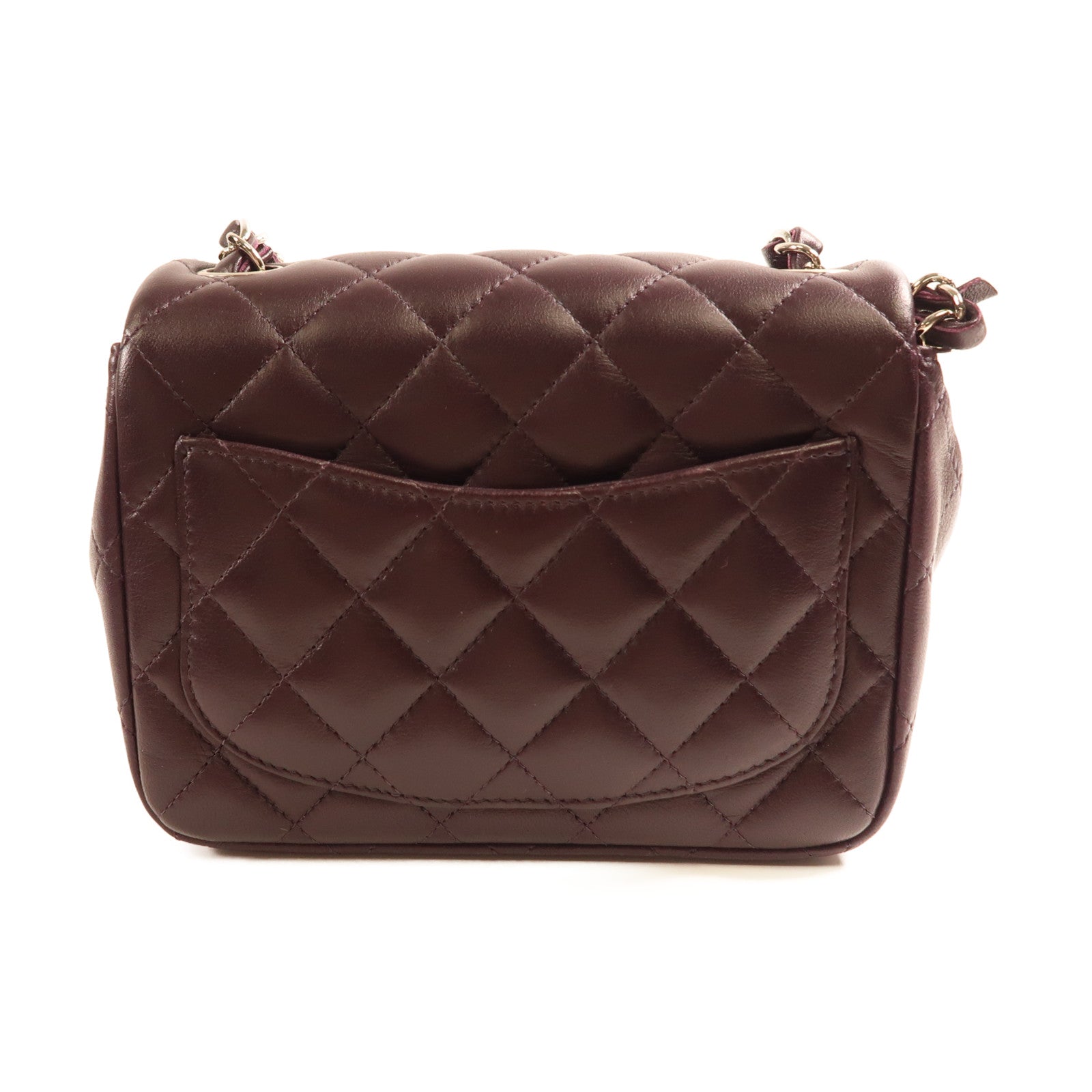 CHANEL 羊皮皮革Classic 17銀扣鏈帶肩帶