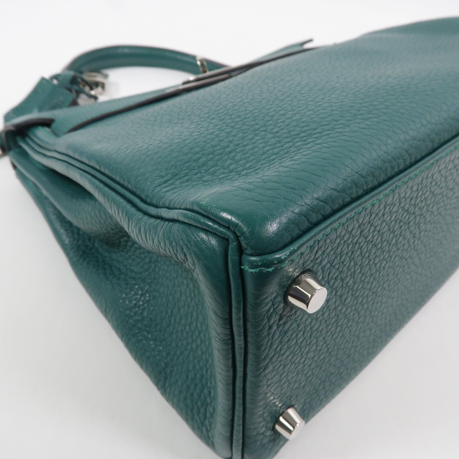 HERMES Togo皮革Kelly 28手挽肩背兩用袋Malachite