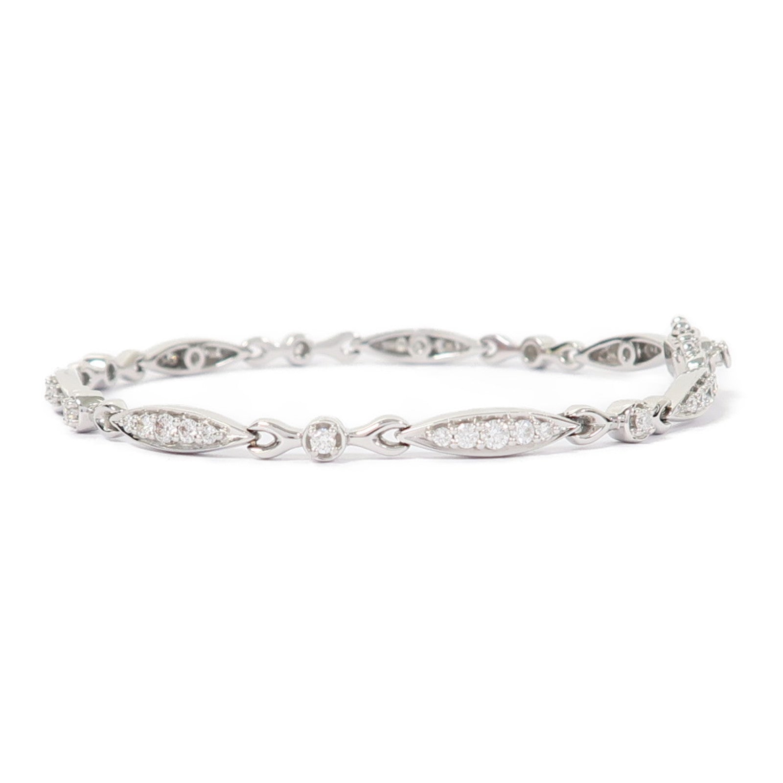 JEWELRY 【激減優惠】18K白金Diamond 10.2g 0.97ct鑽石手鏈