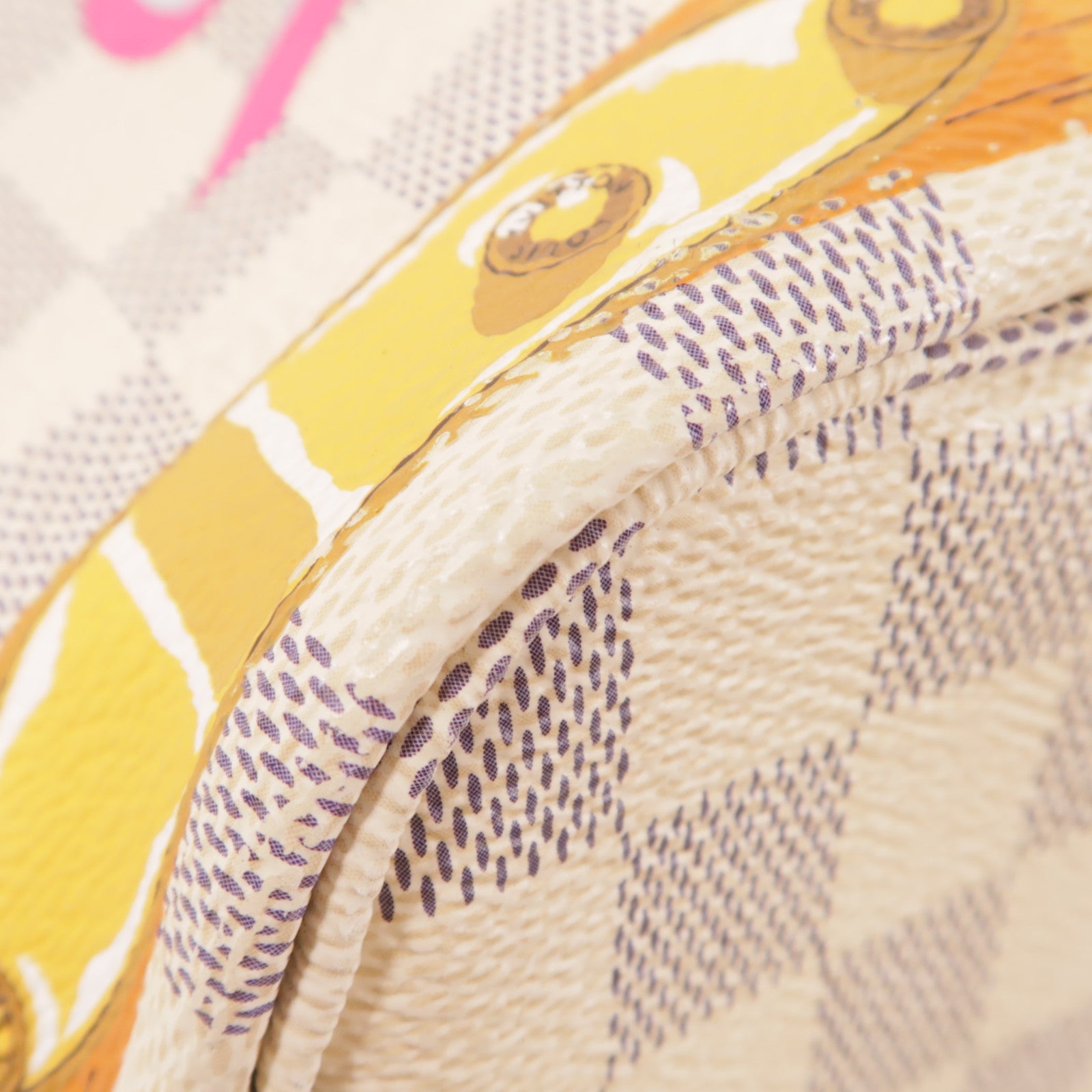 LOUIS VUITTON Damier Azur Neverfull MM金扣肩背袋