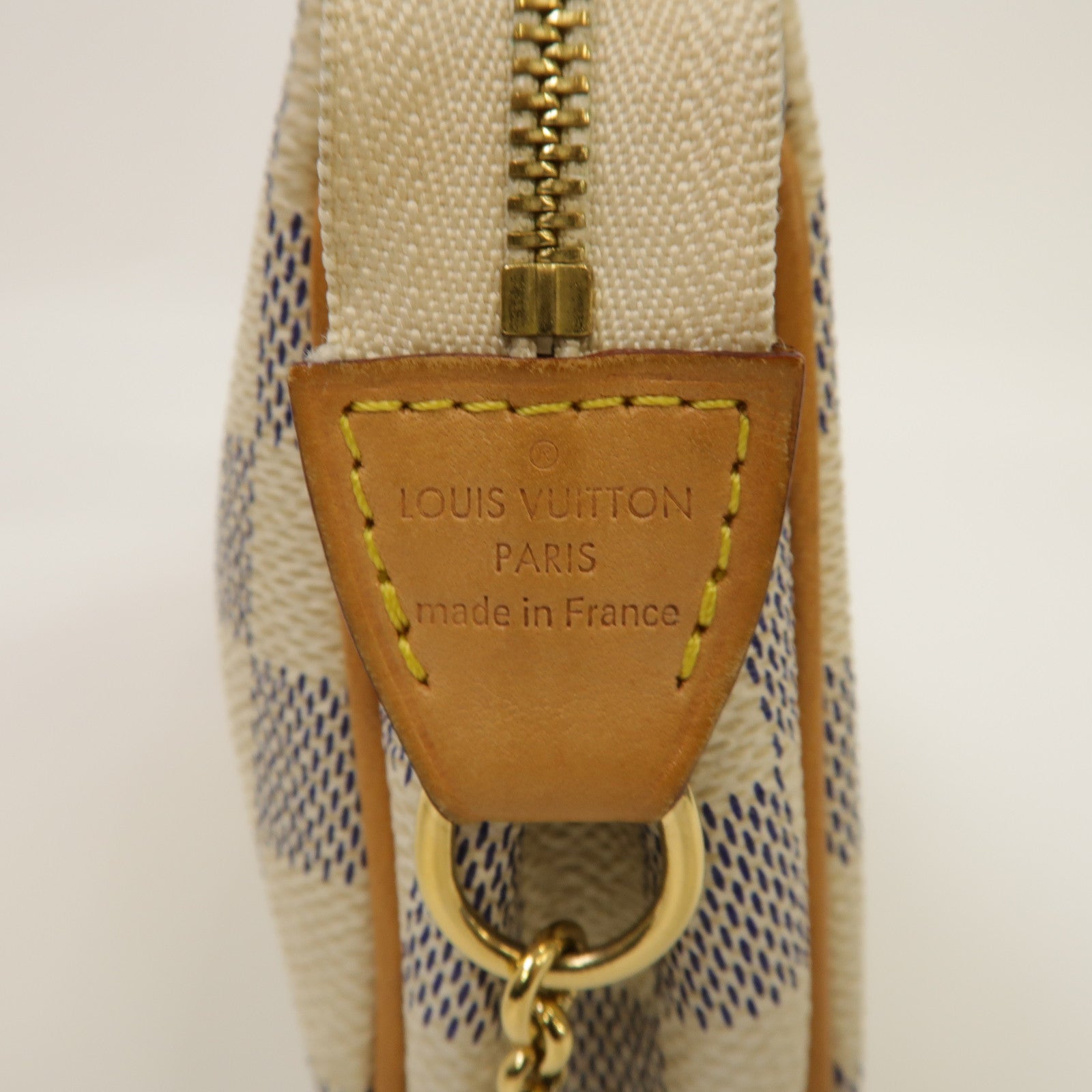 LOUIS VUITTON Damier Azur Eva金扣手挽肩背兩用袋白色