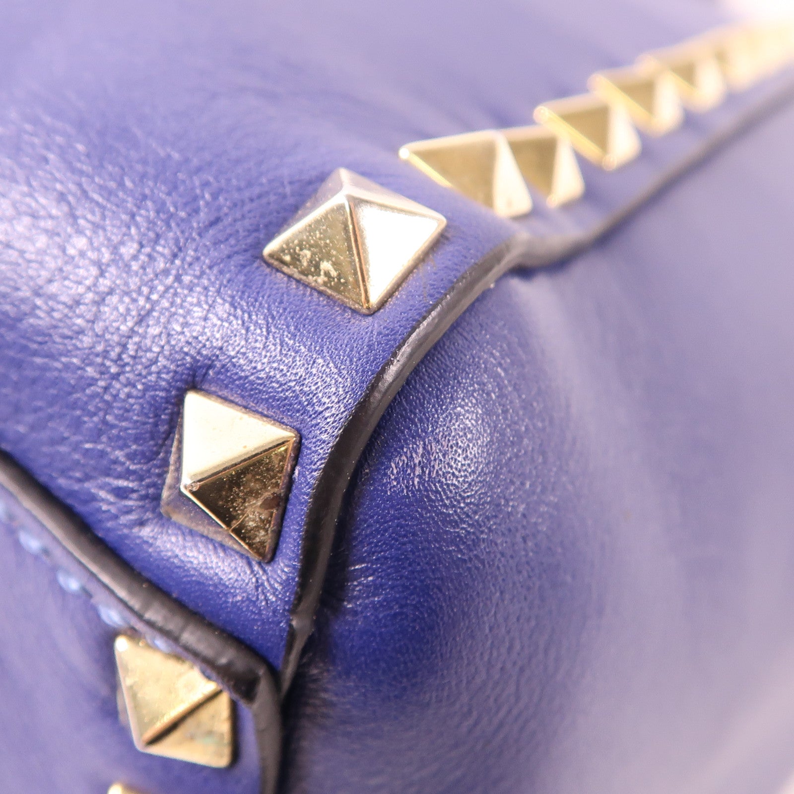 Valentino 牛皮皮革2 Way Shoulder金扣手挽肩背兩用袋