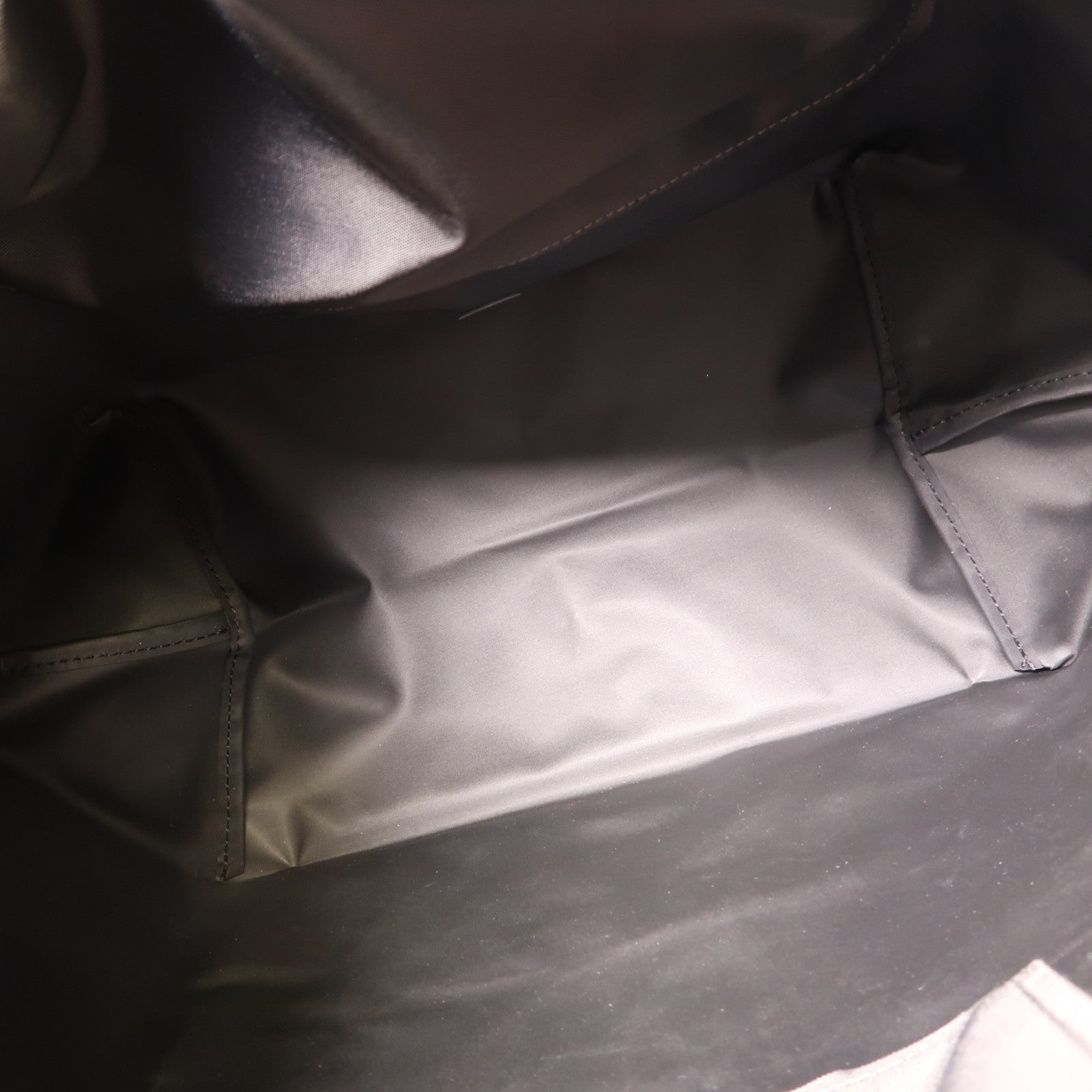 Longchamp 尼龍Tote Bag金扣肩背袋灰色