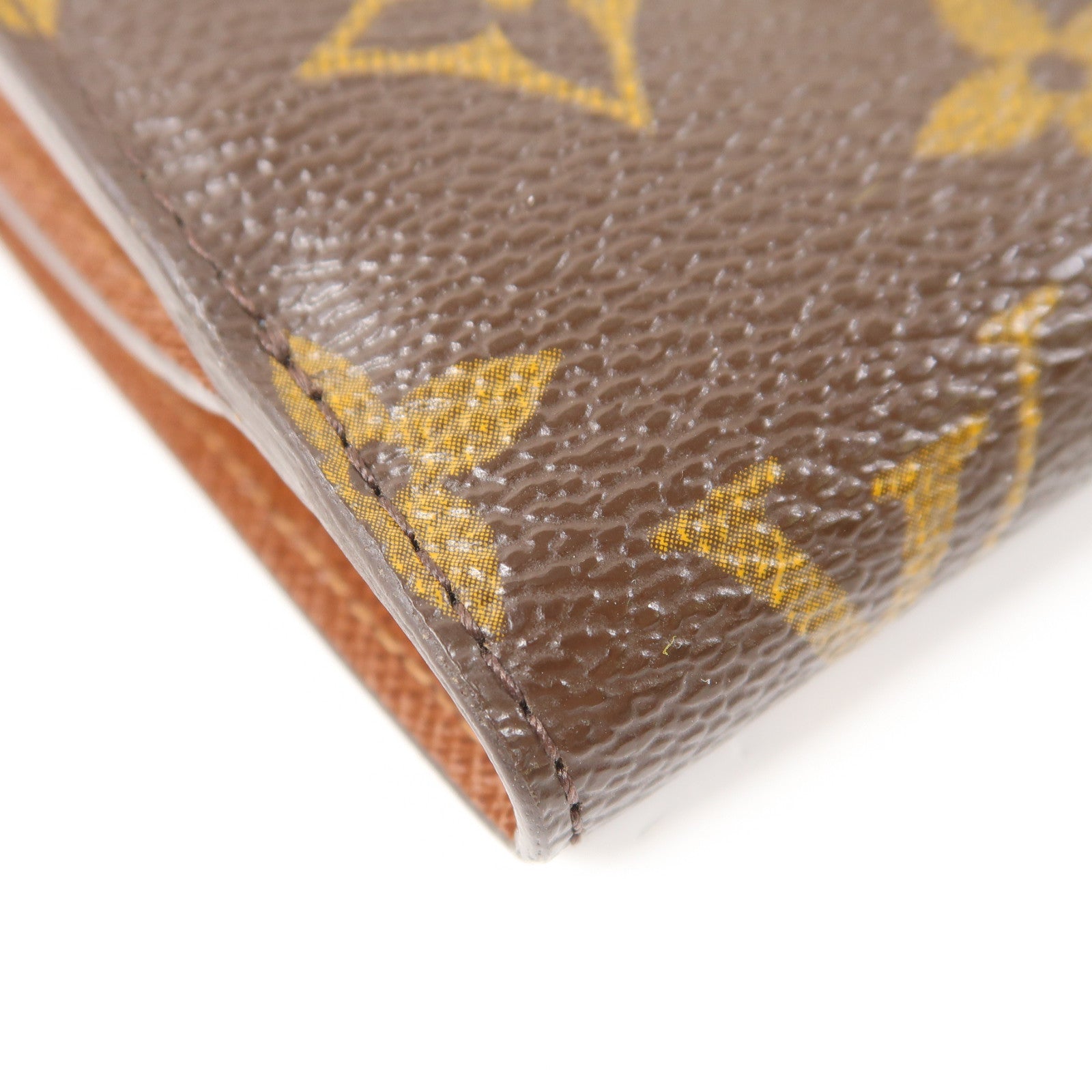 LOUIS VUITTON Monogram Joey Wallet金扣錢包啡色
