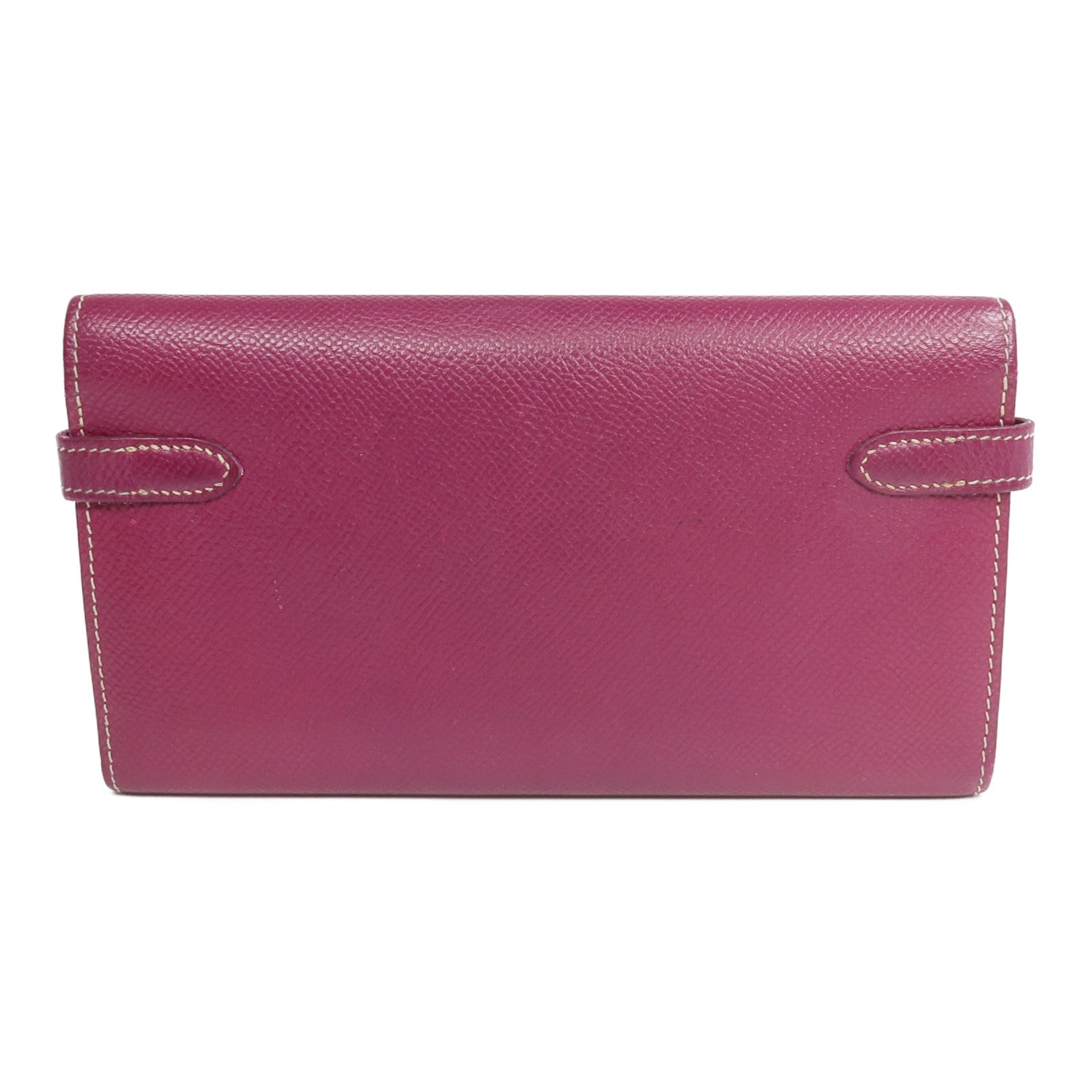 HERMES Epsom皮革Kelly Wallet長錢包Tosca/Rose Tyrien