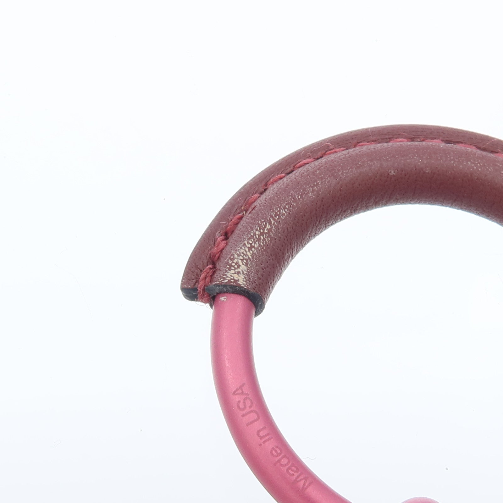 HERMES 金屬/Swift皮革Loop Earrings耳環