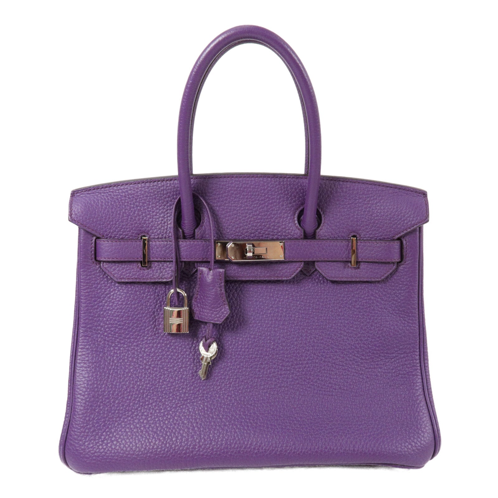 HERMES Togo皮革Birkin 30手挽袋Anemone
