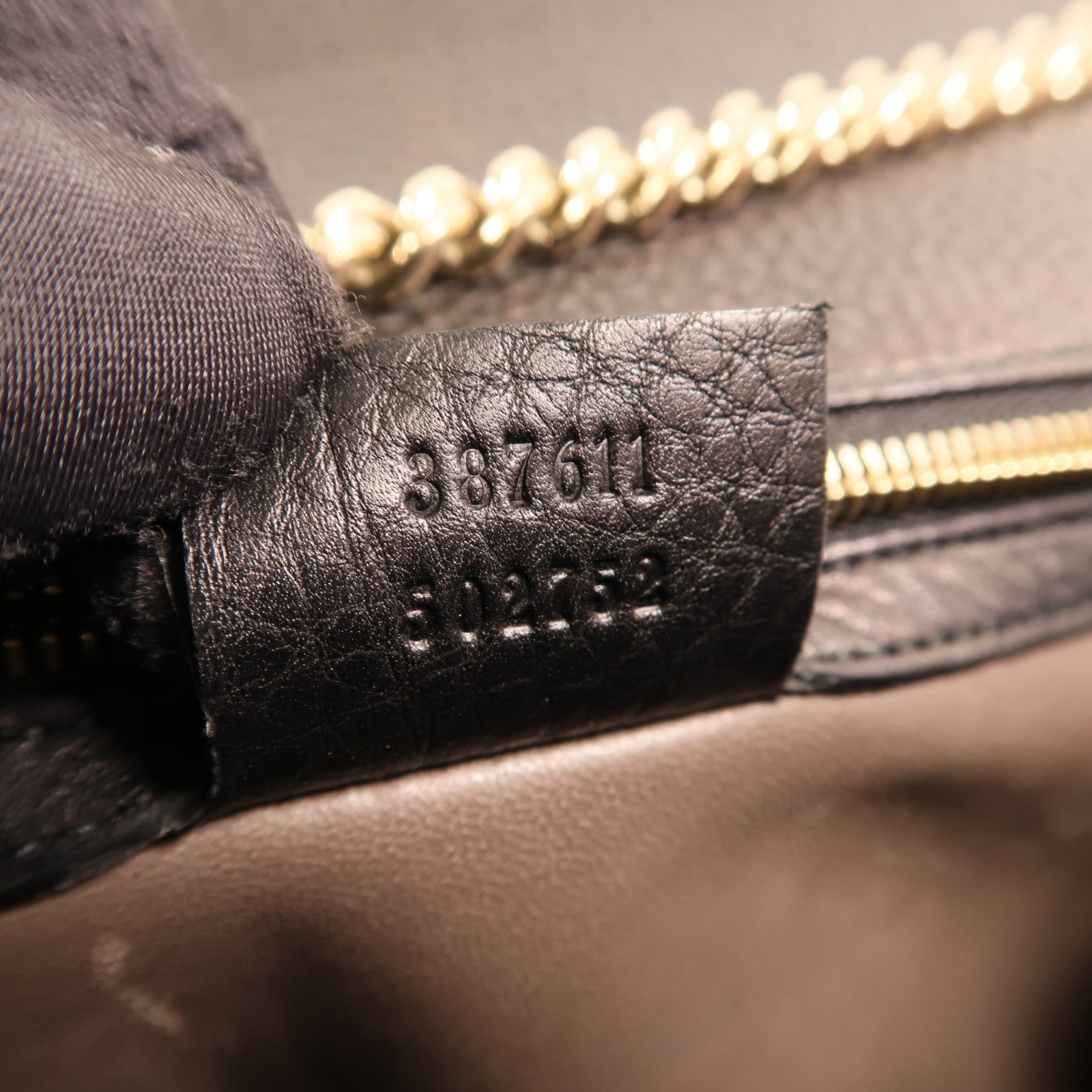GUCCI 牛皮皮革Bamboo金扣鏈帶肩背袋