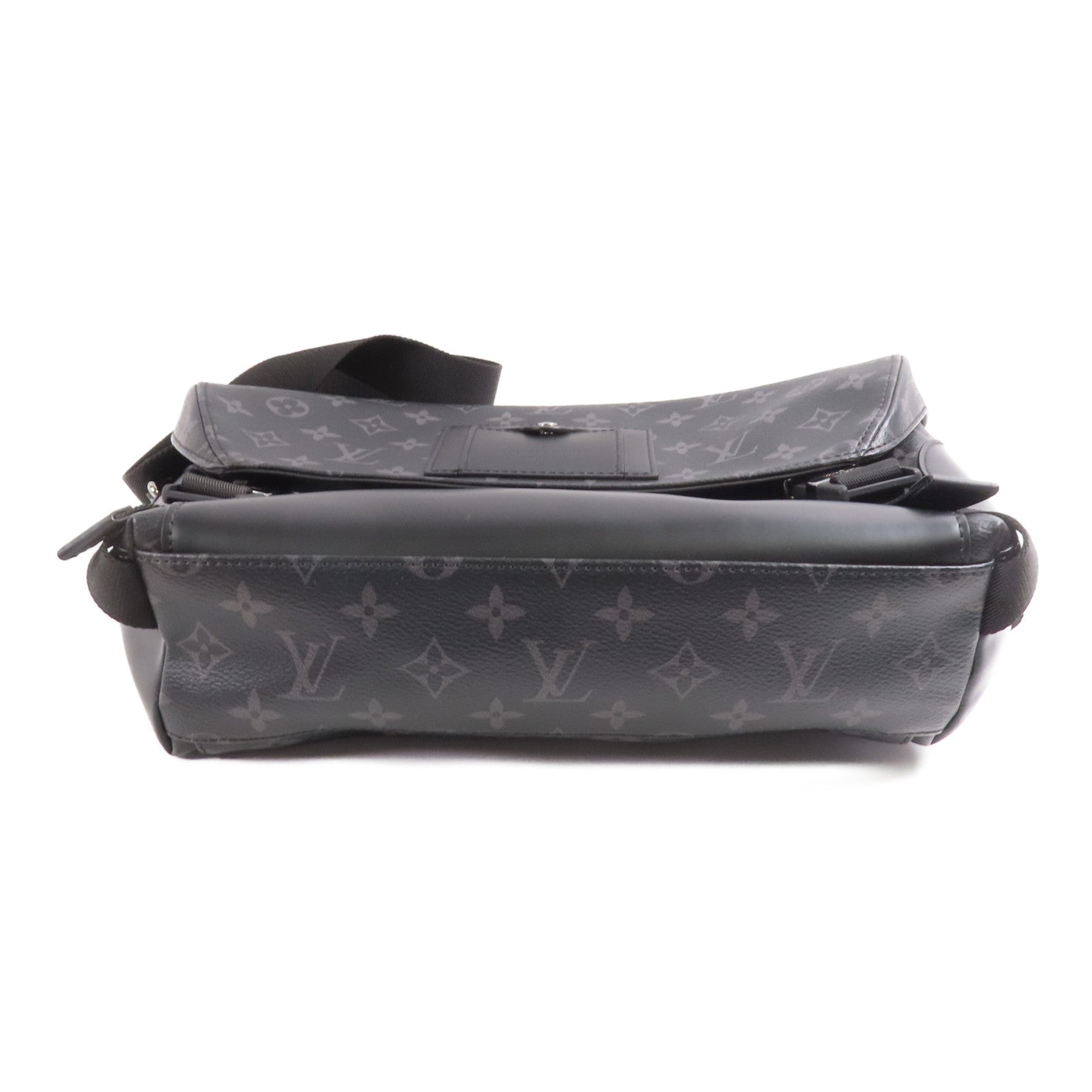 LOUIS VUITTON Monogram Eclipse Messenger PM Voyager銀扣肩背袋