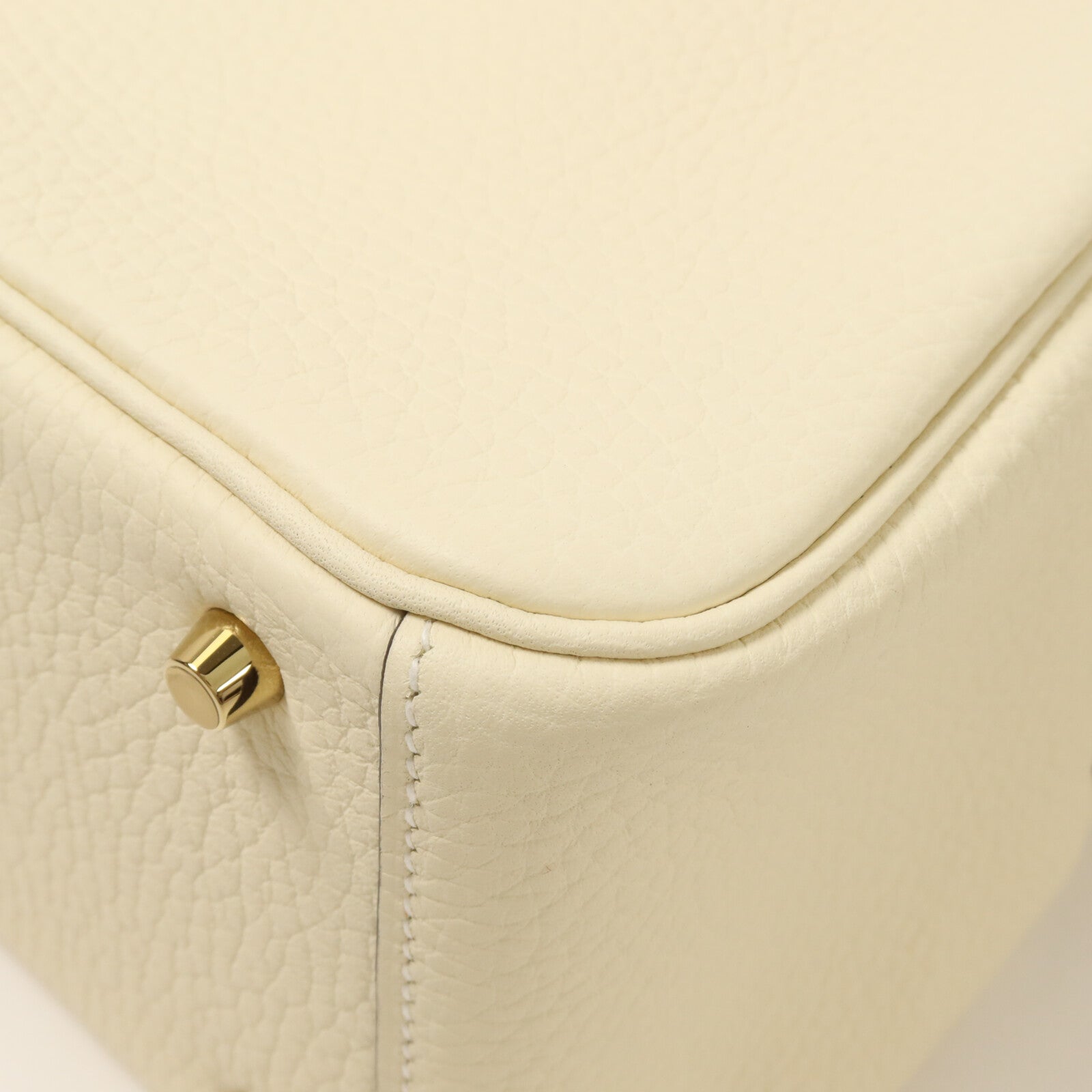 HERMES Clemence皮革Mini Lindy手挽肩背兩用袋Nata
