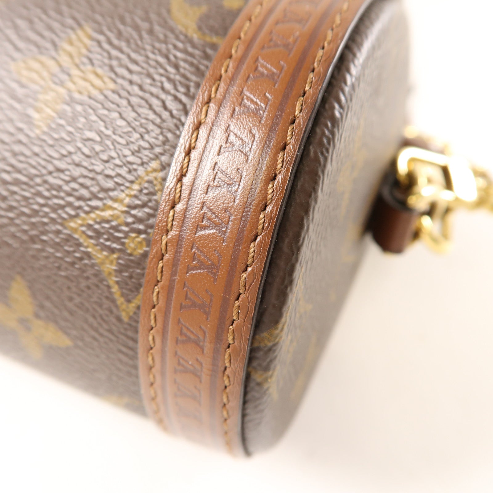 LOUIS VUITTON Monogram Papillon Trunk金扣手挽肩背兩用袋棕色