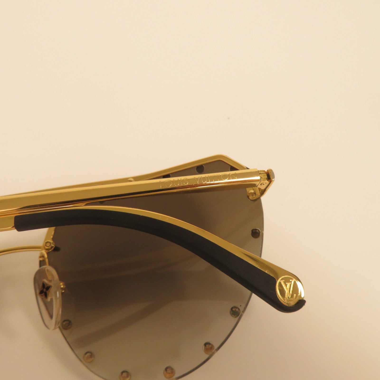 LOUIS VUITTON 【激減優惠】金屬/PVC Sunglasses太陽眼鏡啡色/金色