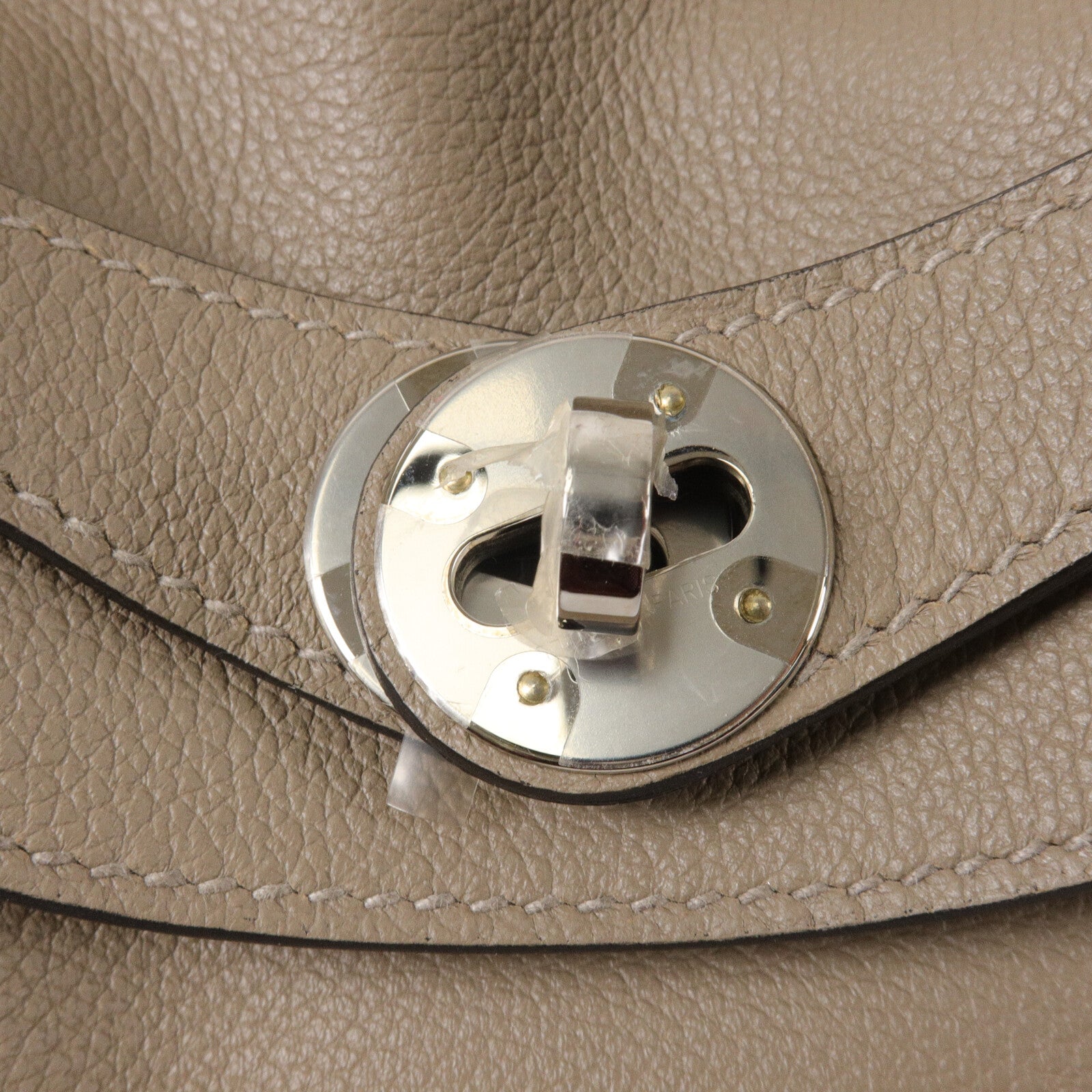 HERMES Evercolor皮革Lindy 26手挽肩背兩用袋Gris Asphalte
