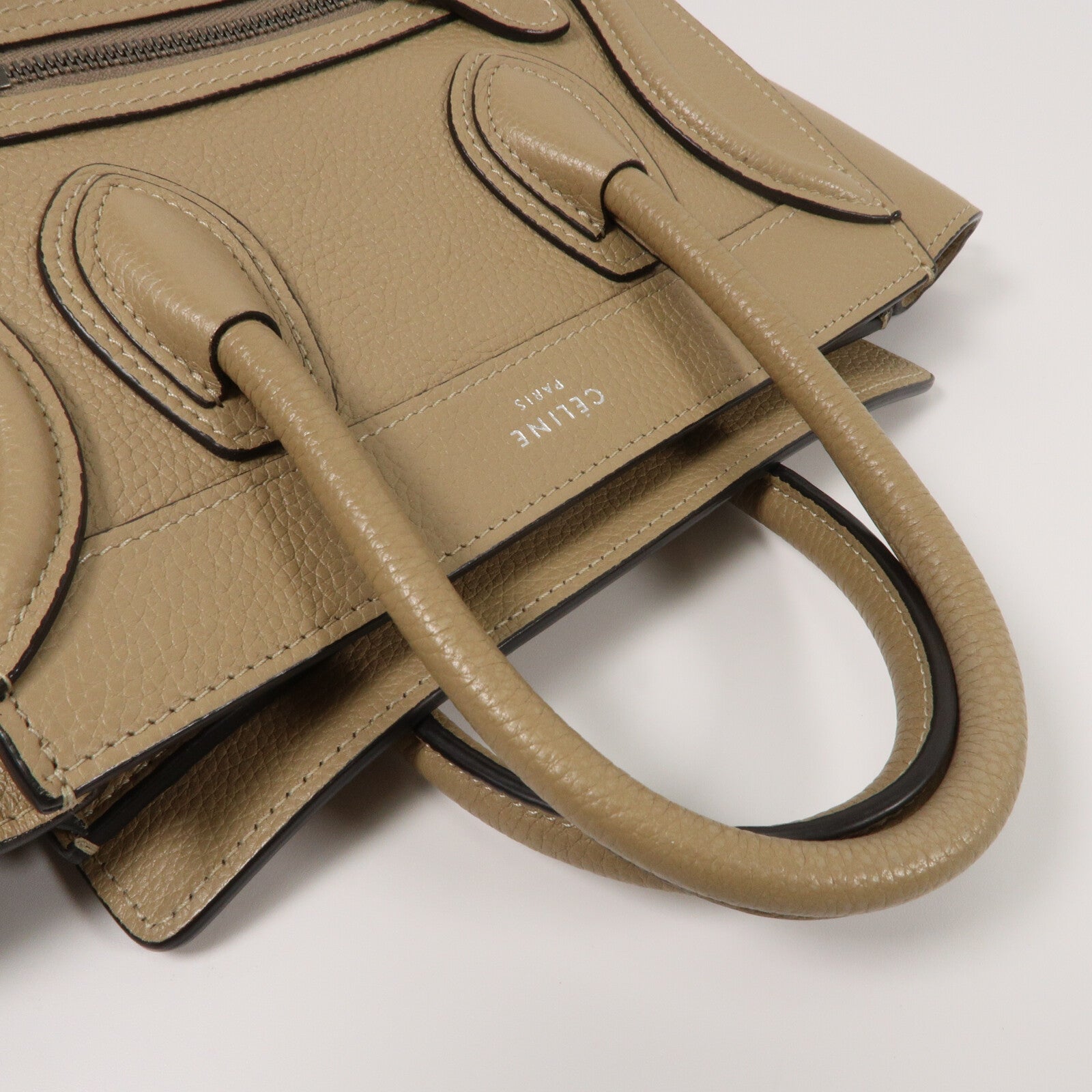 CELINE 牛皮皮革Nano Luggage手挽肩背兩用袋