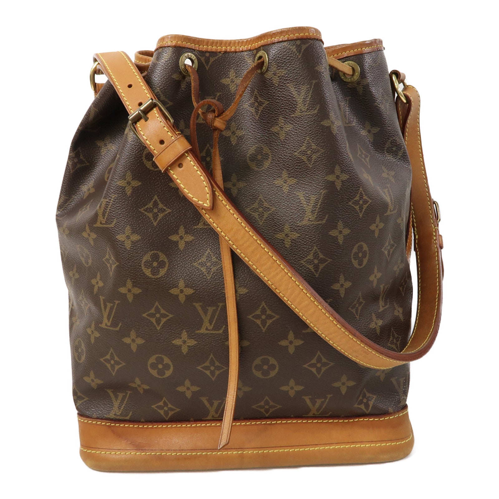 LOUIS VUITTON Monogram Noe金扣肩背袋啡色