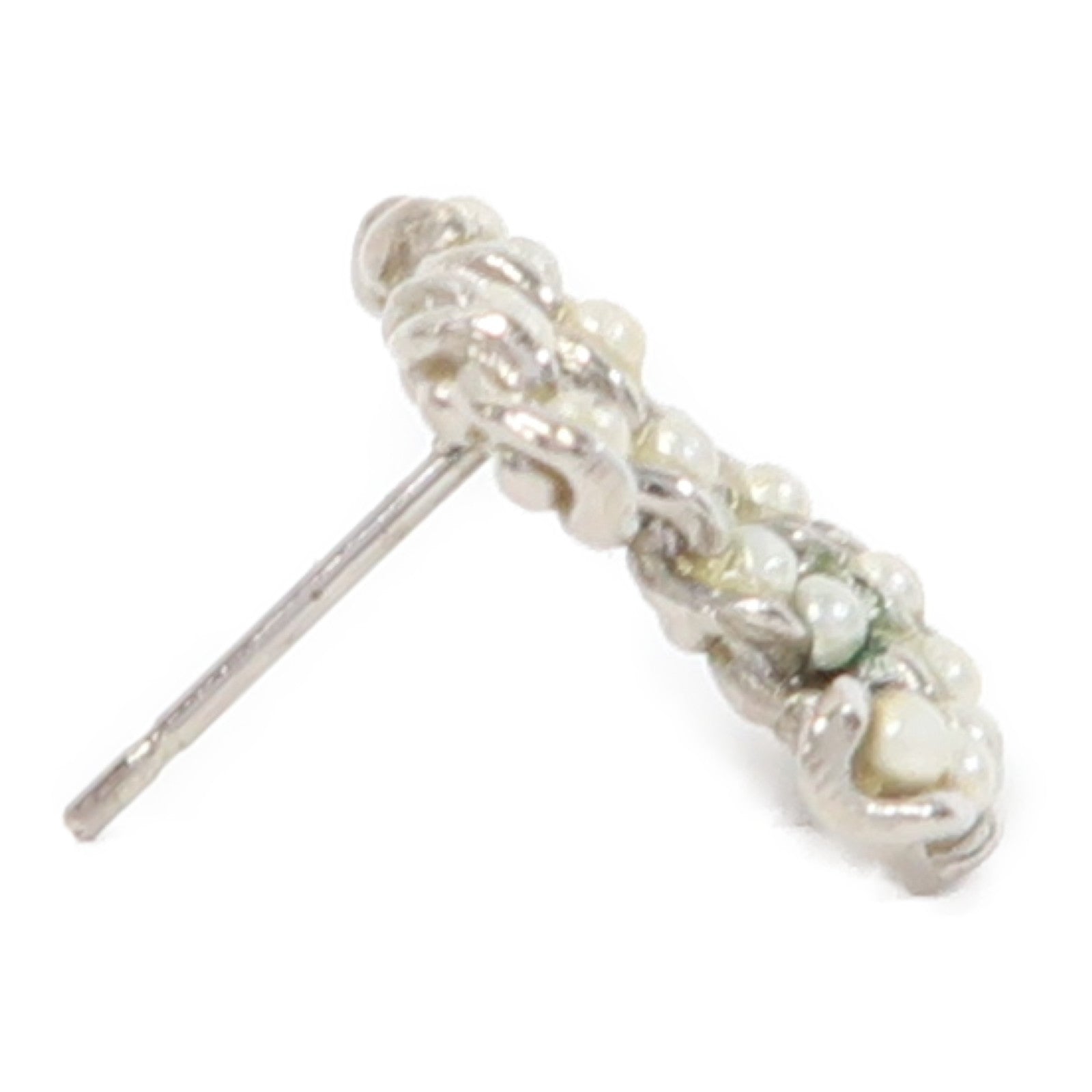 CHANEL 金屬Earrings耳環白色
