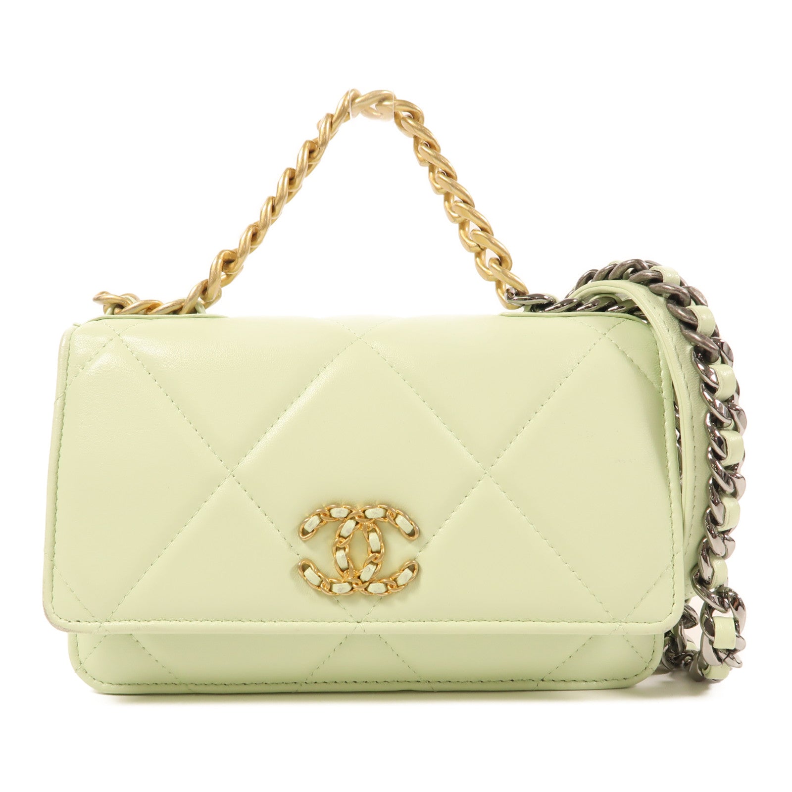 CHANEL 【激減優惠】皮革WOC Wallet On Chain手挽肩背兩用袋