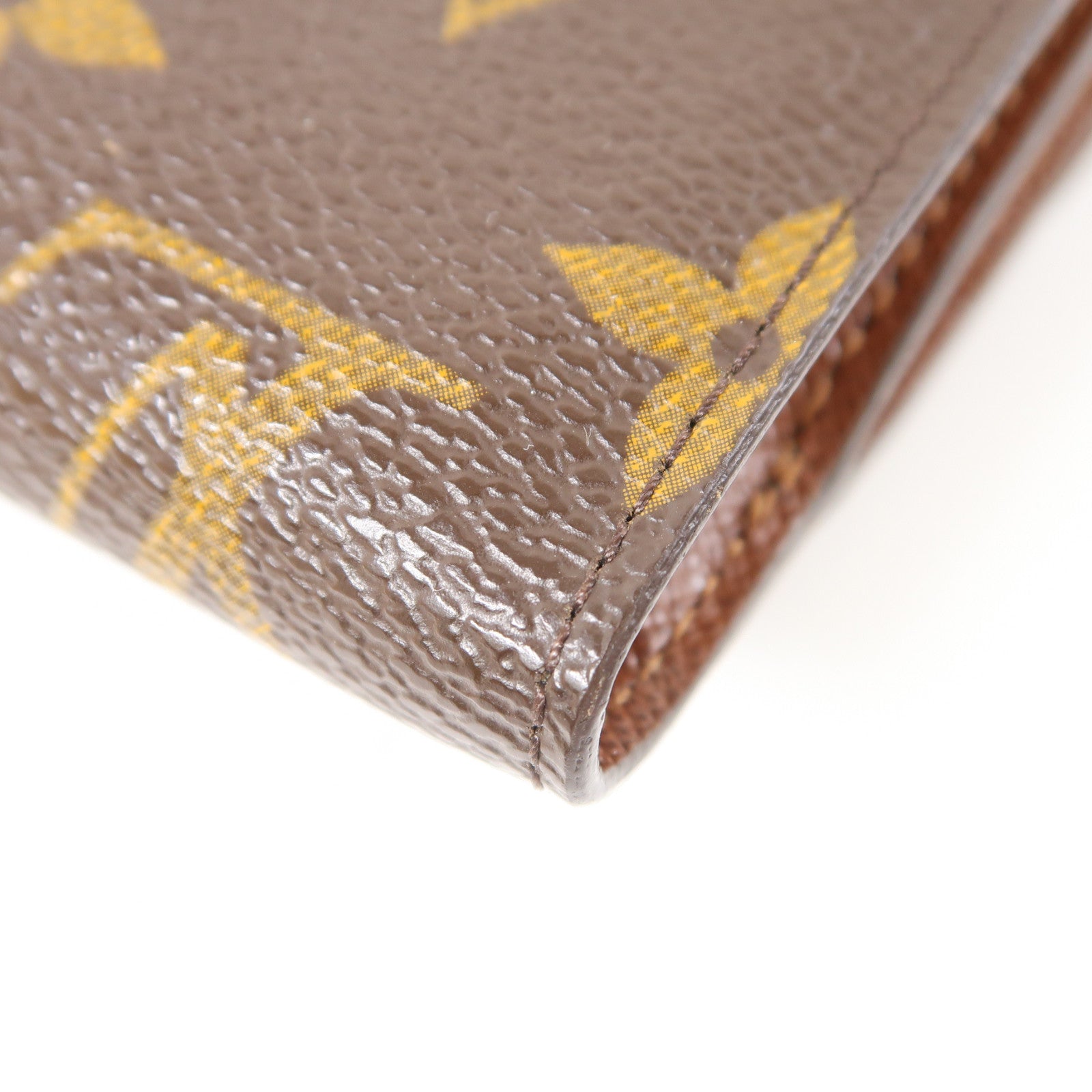 LOUIS VUITTON Monogram Joey Wallet金扣錢包啡色