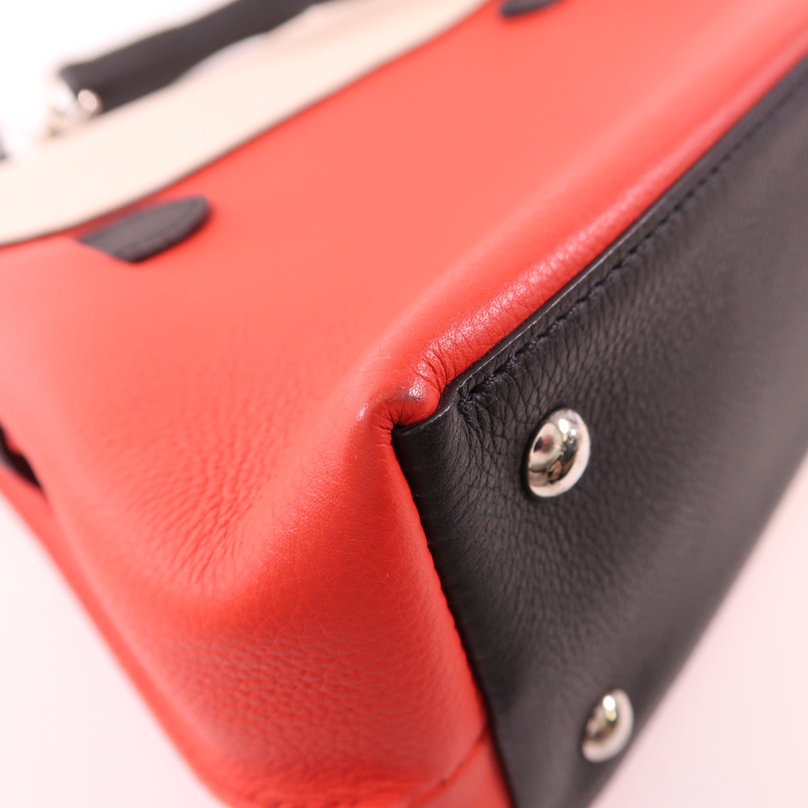 LOUIS VUITTON LV SHW Lockme Ever BB 2way Shoulder Handbag M53950 White/Red/Black