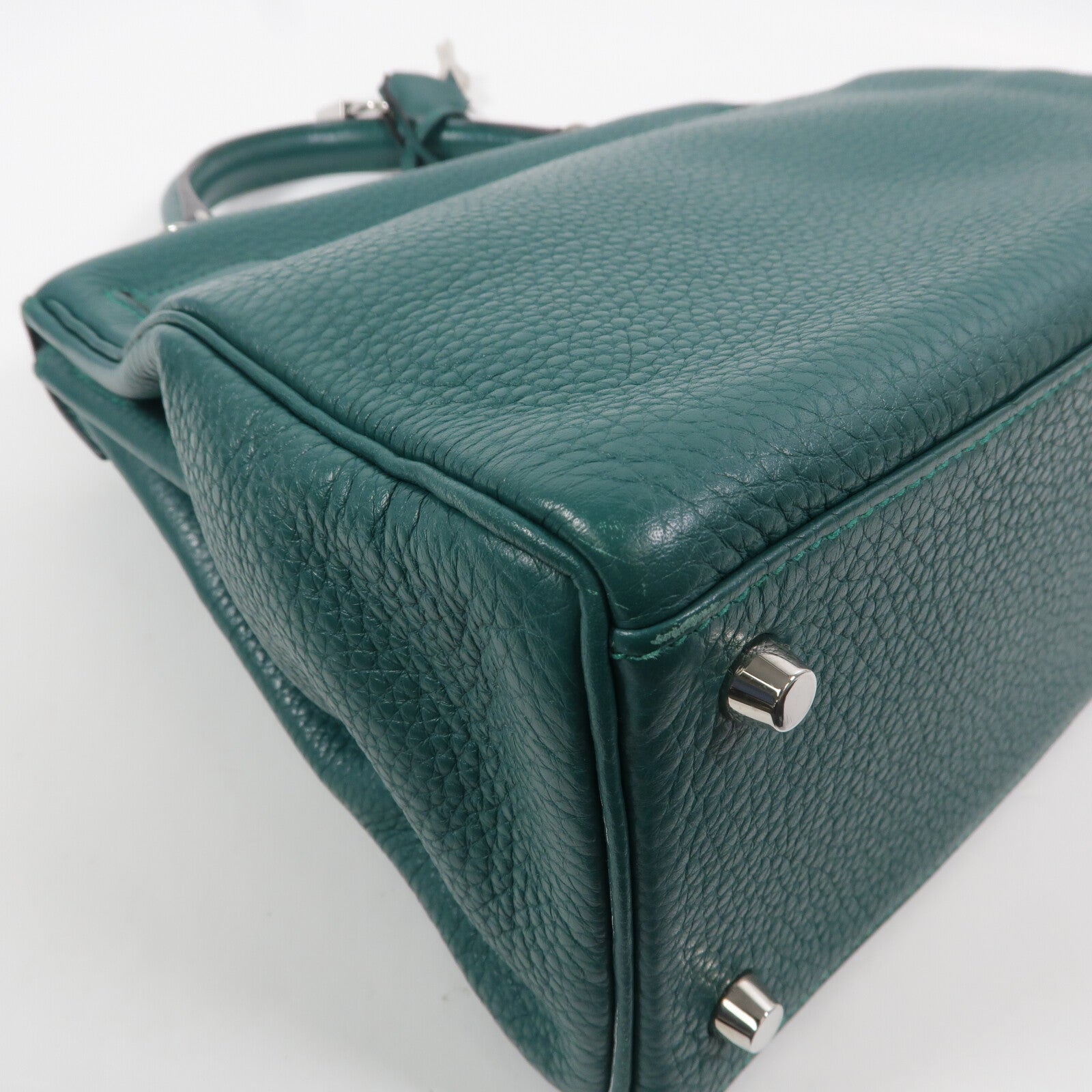 HERMES Togo皮革Kelly 28手挽肩背兩用袋Malachite
