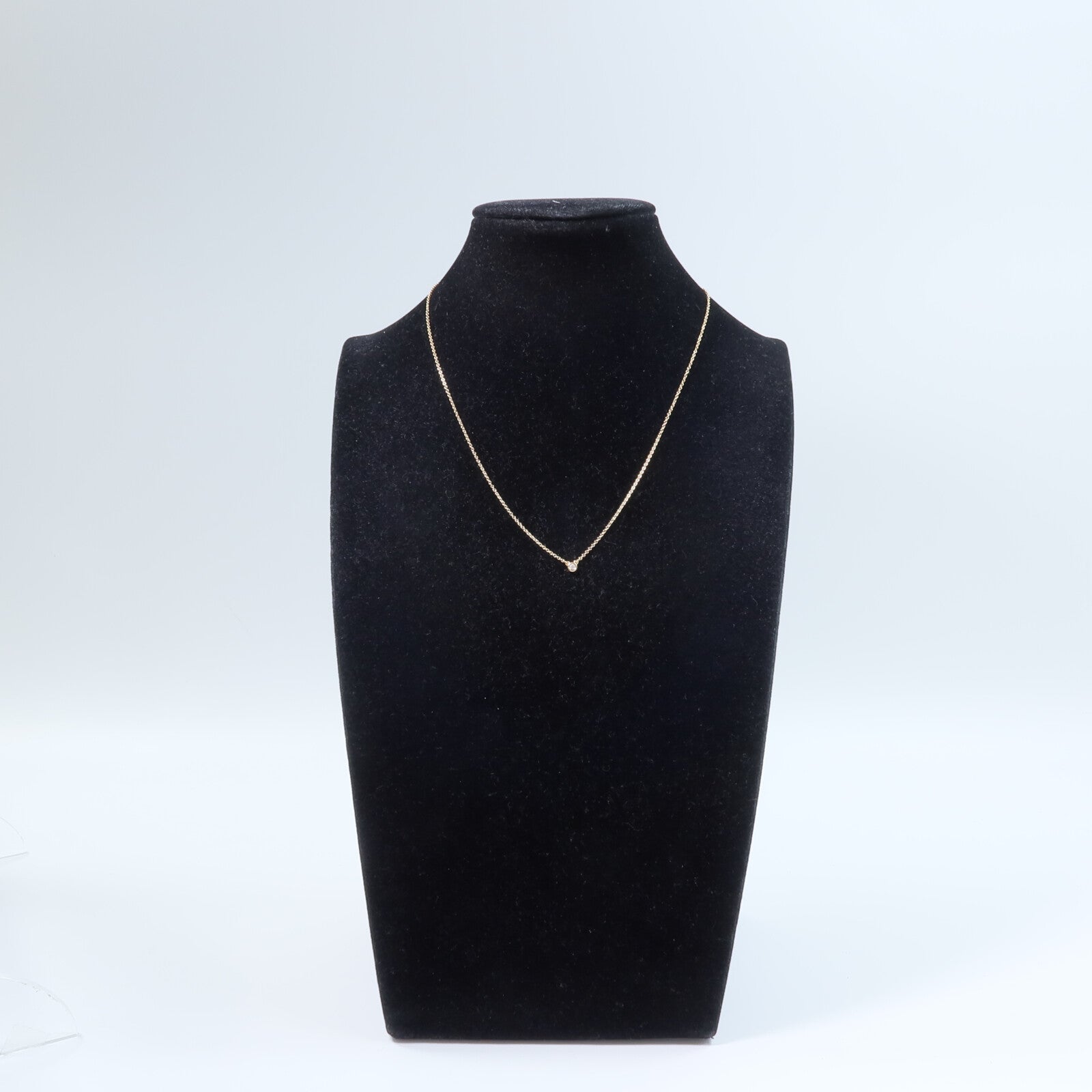 TIFFANY＆CO 18K玫瑰金Diamonds by the Yard Necklace鑽石項鍊