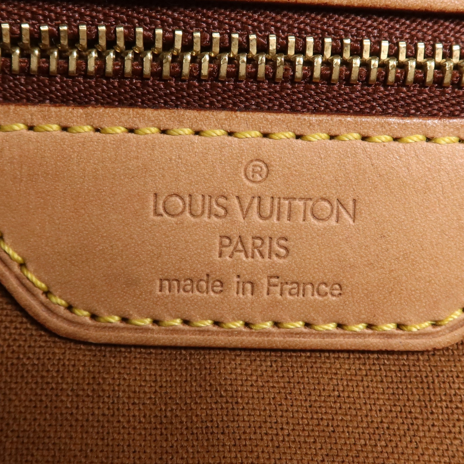 LOUIS VUITTON Monogram Cabas Mezzo金扣肩背袋