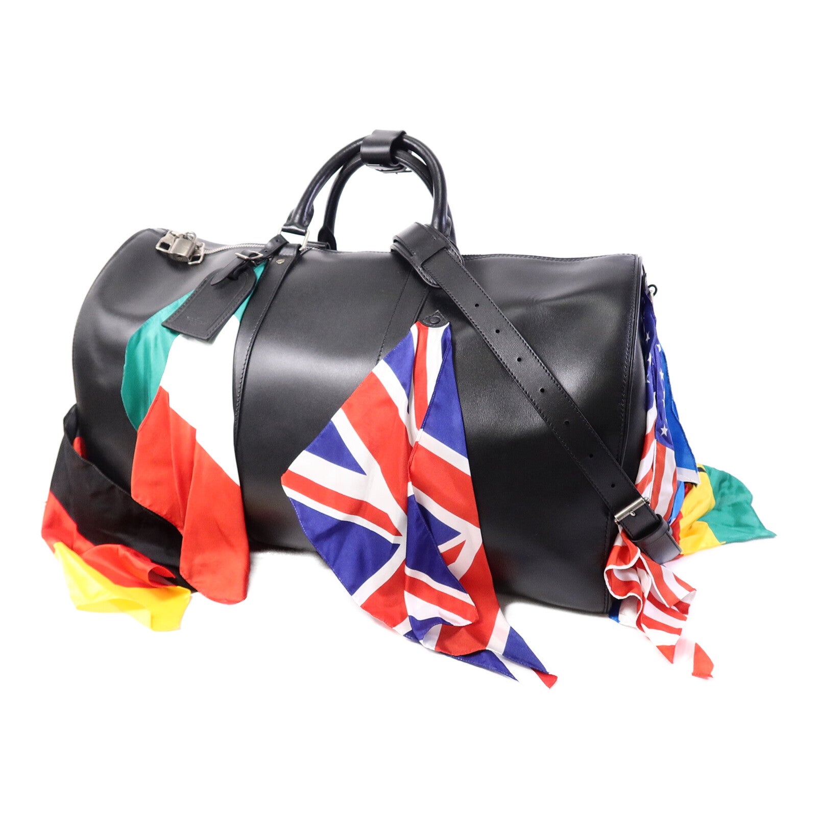 LOUIS VUITTON 牛皮皮革Keepall Bandouliere 50手挽肩背兩用袋