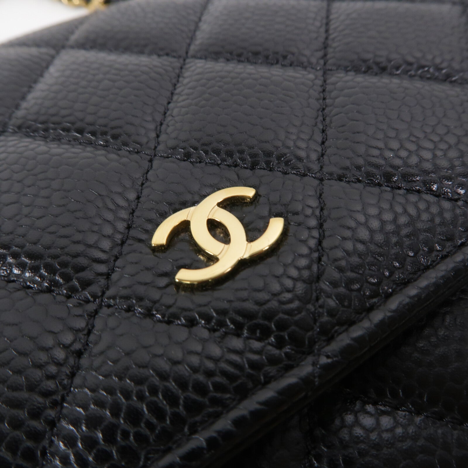CHANEL 牛皮皮革WOC Wallet On Chain鏈帶肩背袋